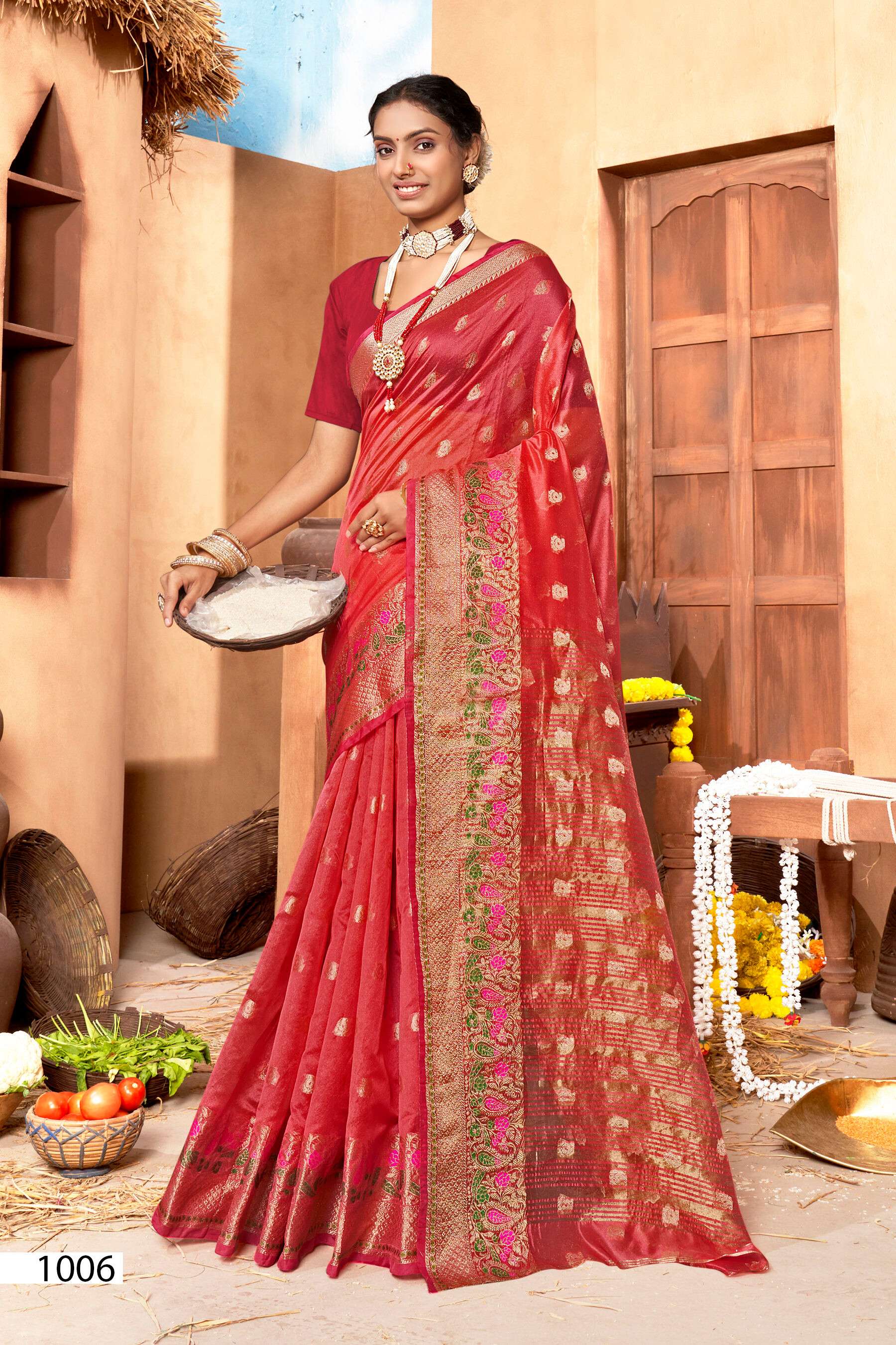 Sakhi Saheli vol.1 Soft organzaa silk Saree Wholesale catalog  