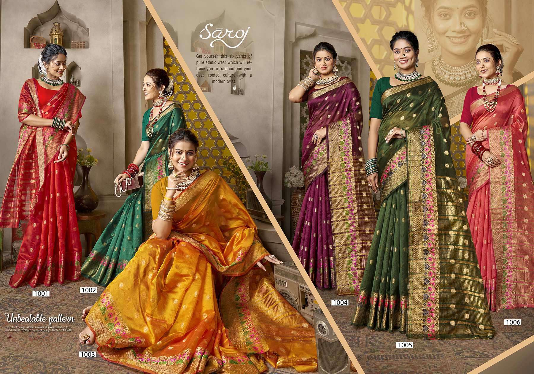 Sakhi Saheli vol.3 Soft organzaa silk Saree 