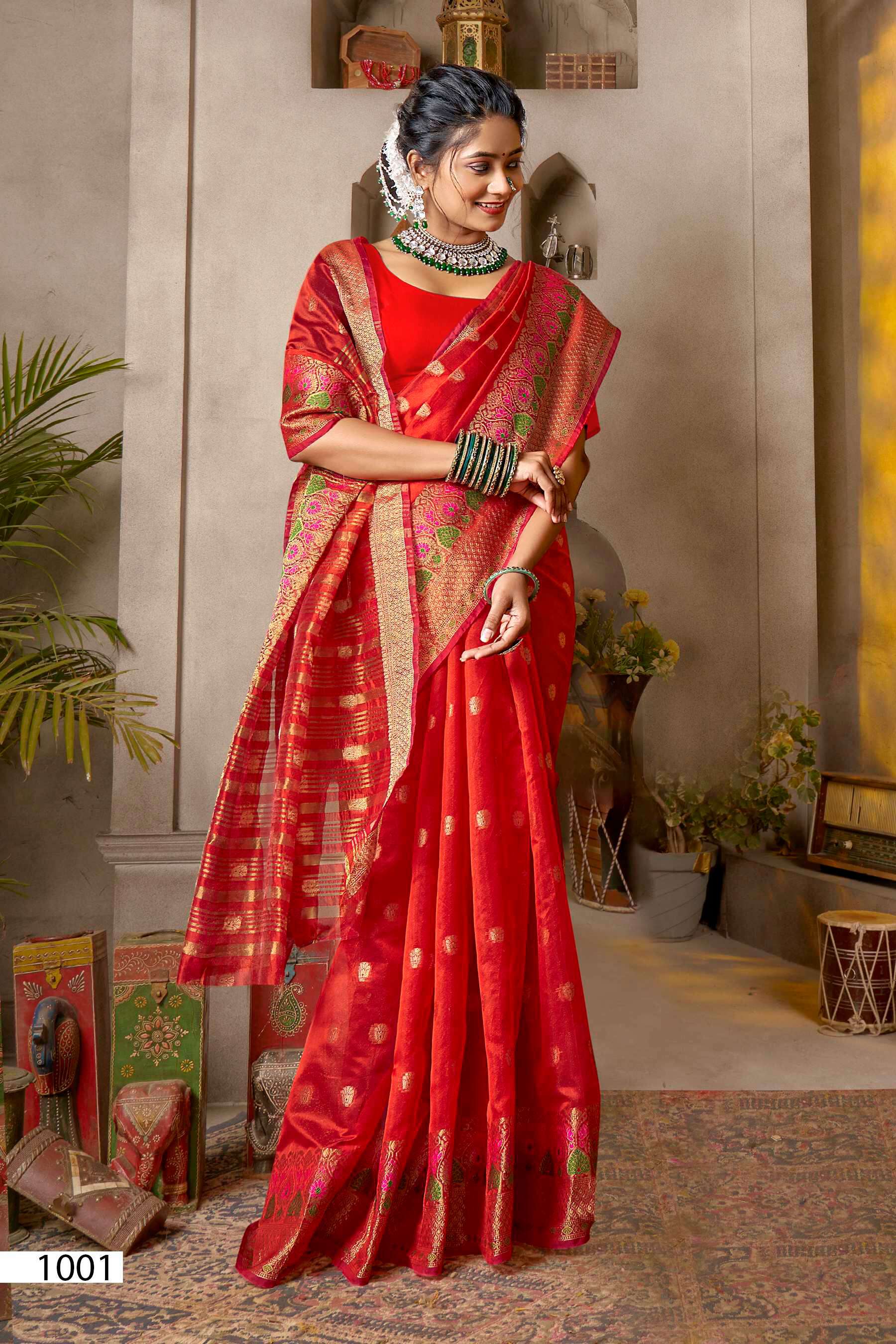 Sakhi Saheli vol.3 Soft organzaa silk Saree 