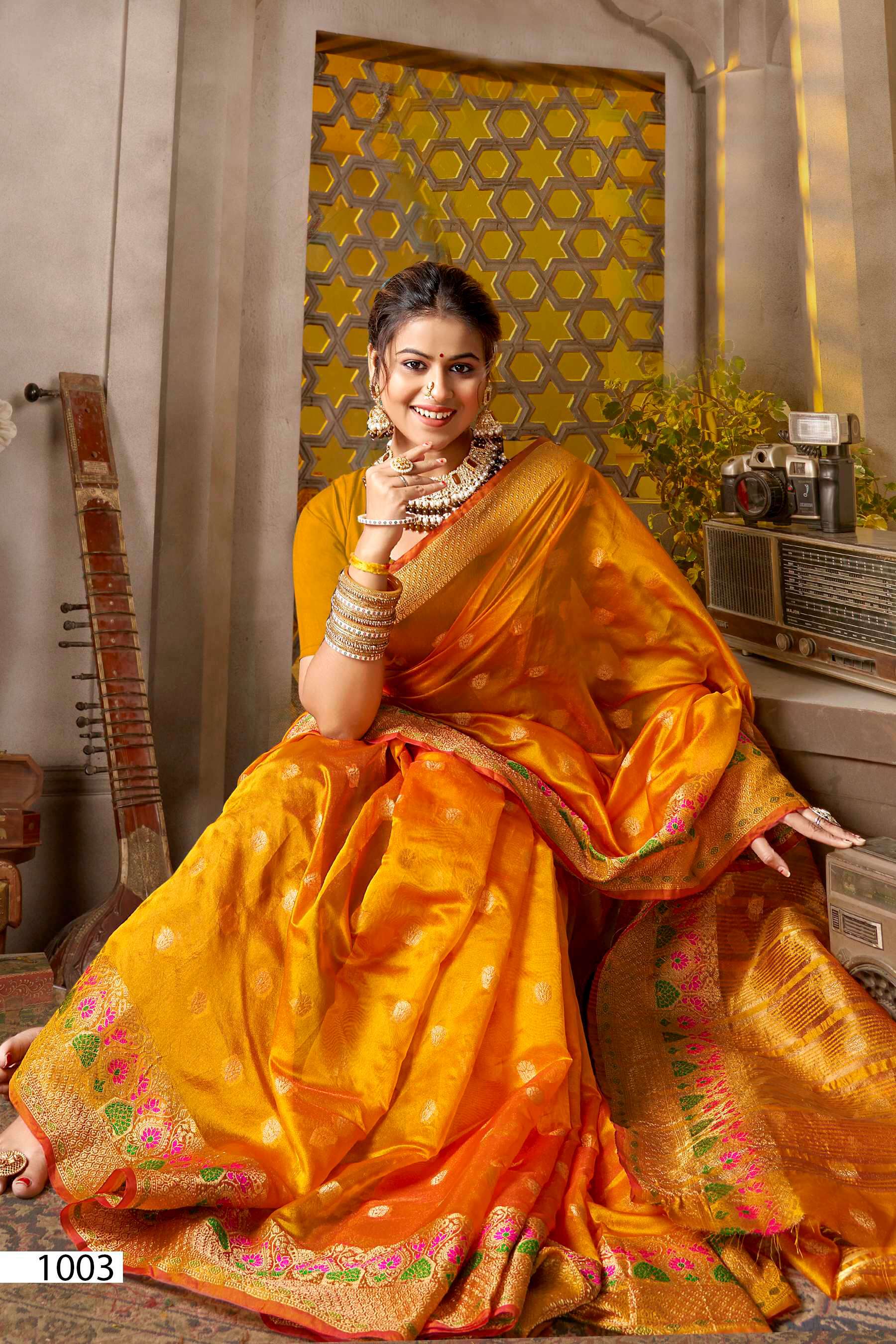 Sakhi Saheli vol.3 Soft organzaa silk Saree 
