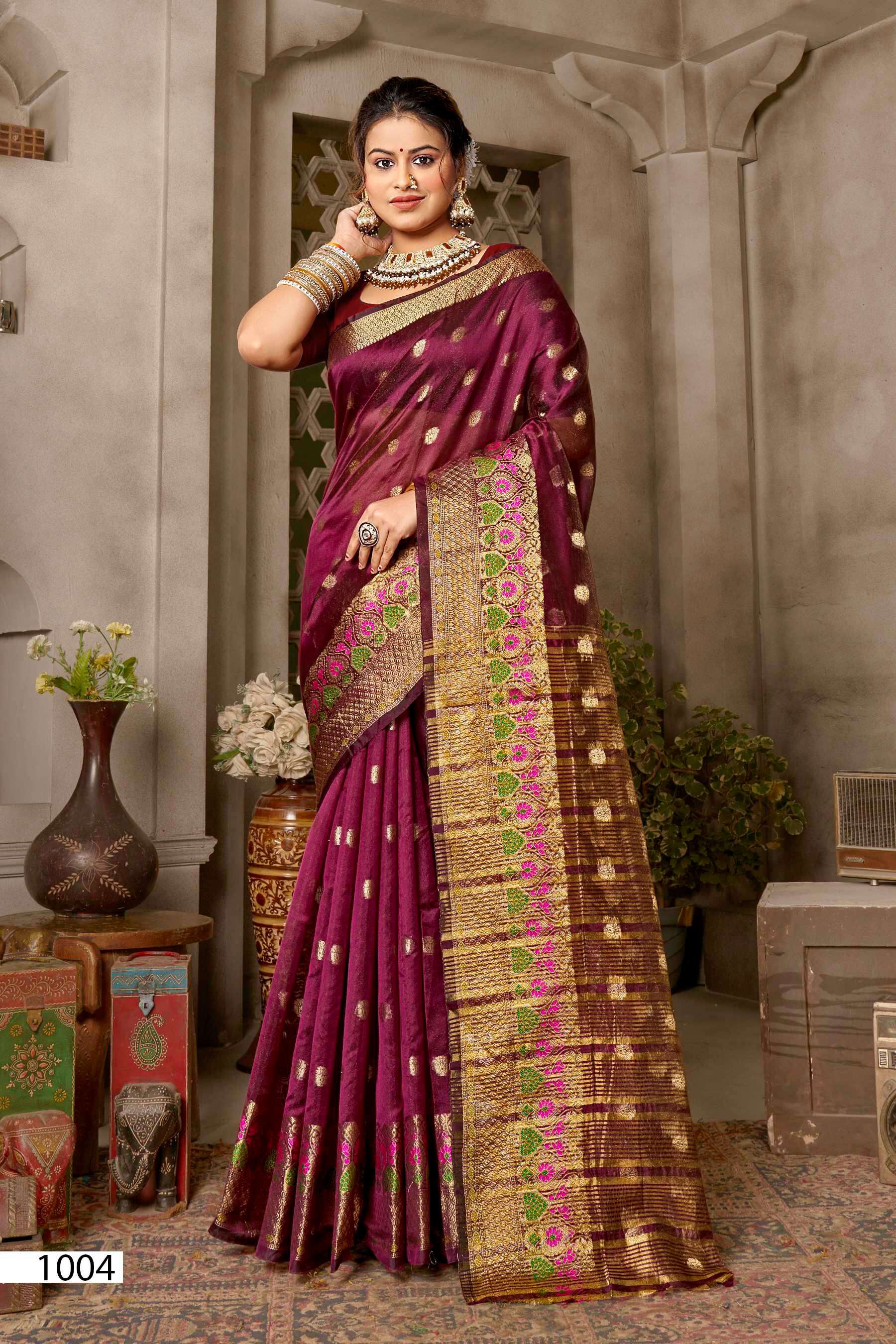 Sakhi Saheli vol.3 Soft organzaa silk Saree 