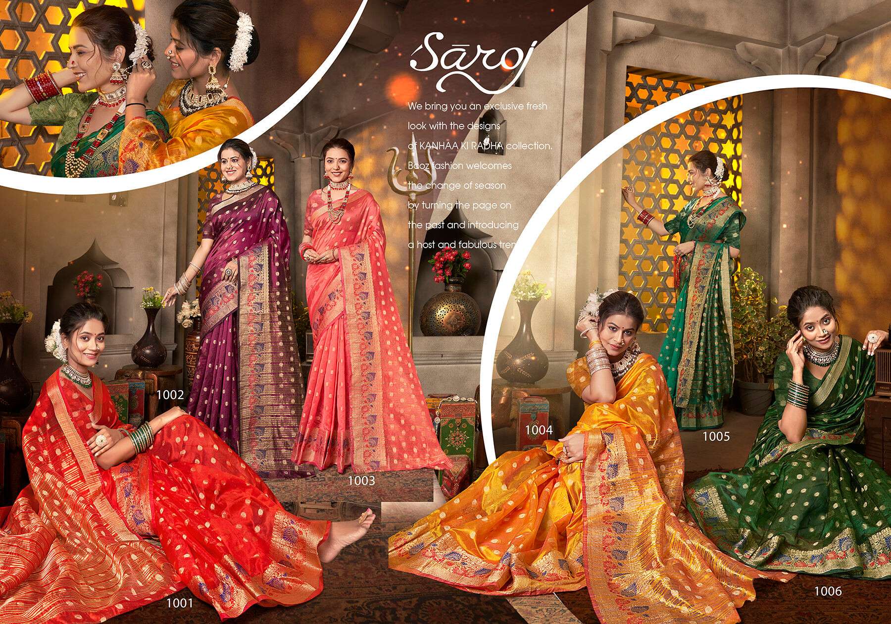 Sakhi Saheli vol.4 Soft organzaa silk Saree 