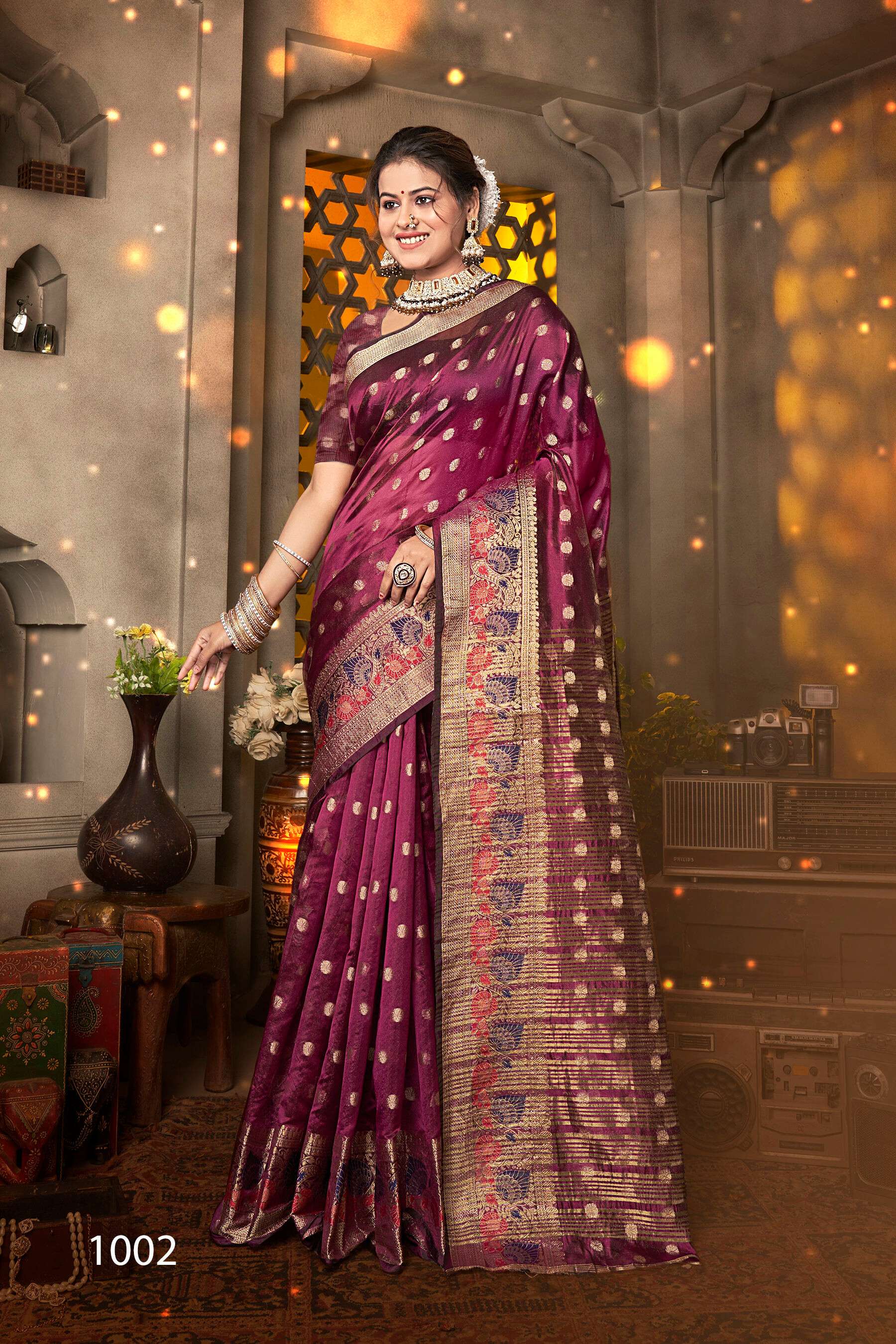 Sakhi Saheli vol.4 Soft organzaa silk Saree 