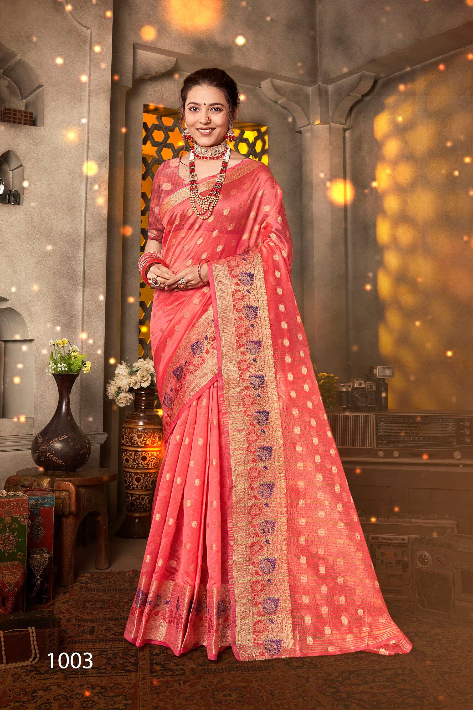 Sakhi Saheli vol.4 Soft organzaa silk Saree 