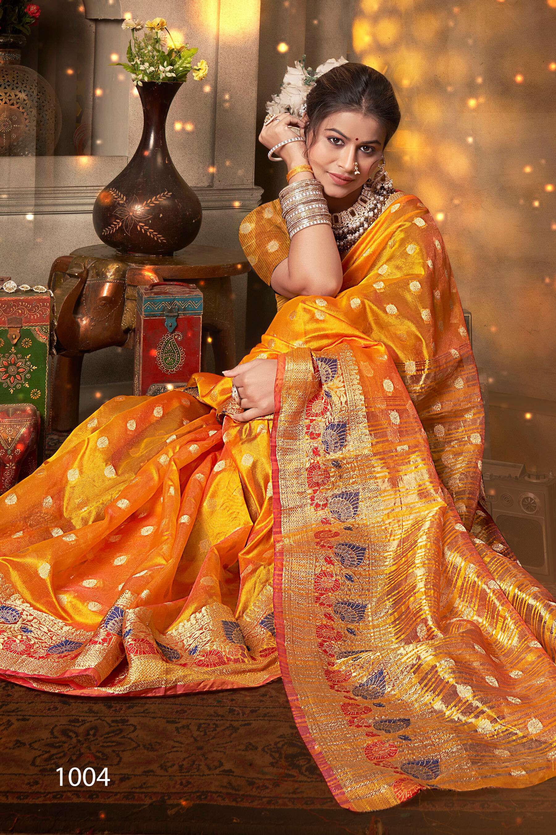 Sakhi Saheli vol.4 Soft organzaa silk Saree 