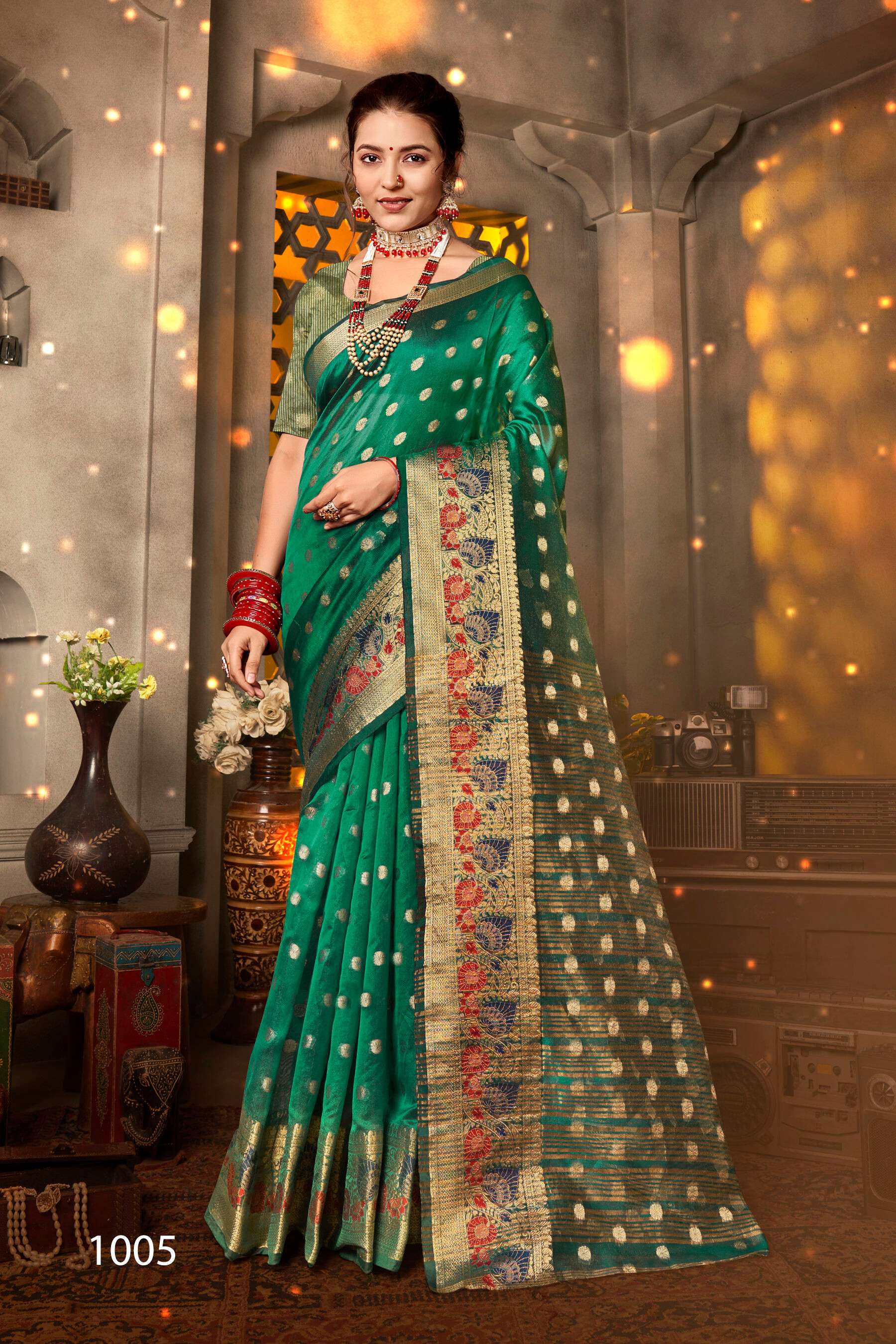 Sakhi Saheli vol.4 Soft organzaa silk Saree 