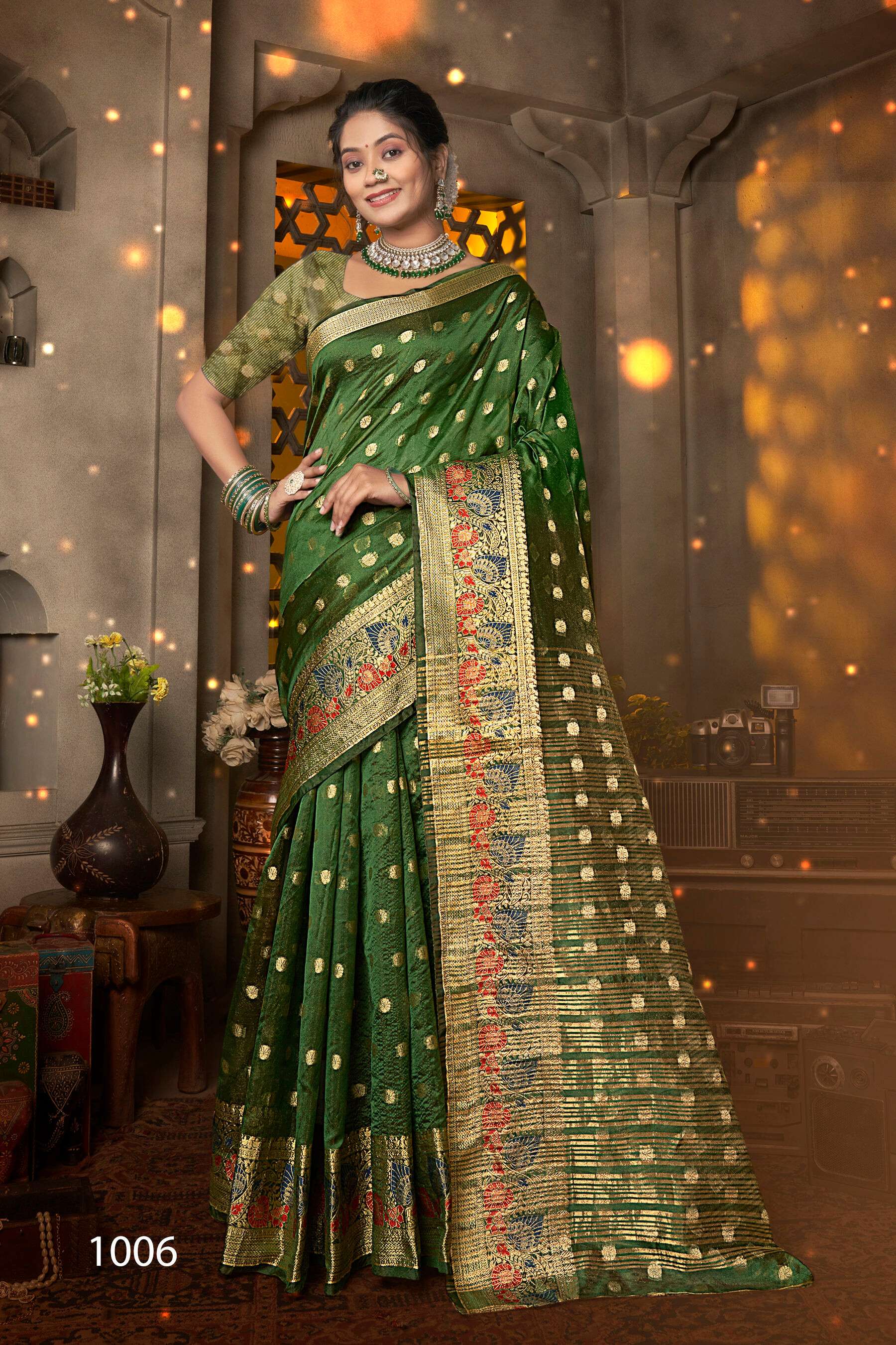 Sakhi Saheli vol.4 Soft organzaa silk Saree 