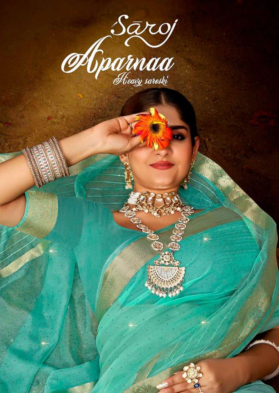 Saroj Aparnaa Soft organza  Saree Wholesale catalog  