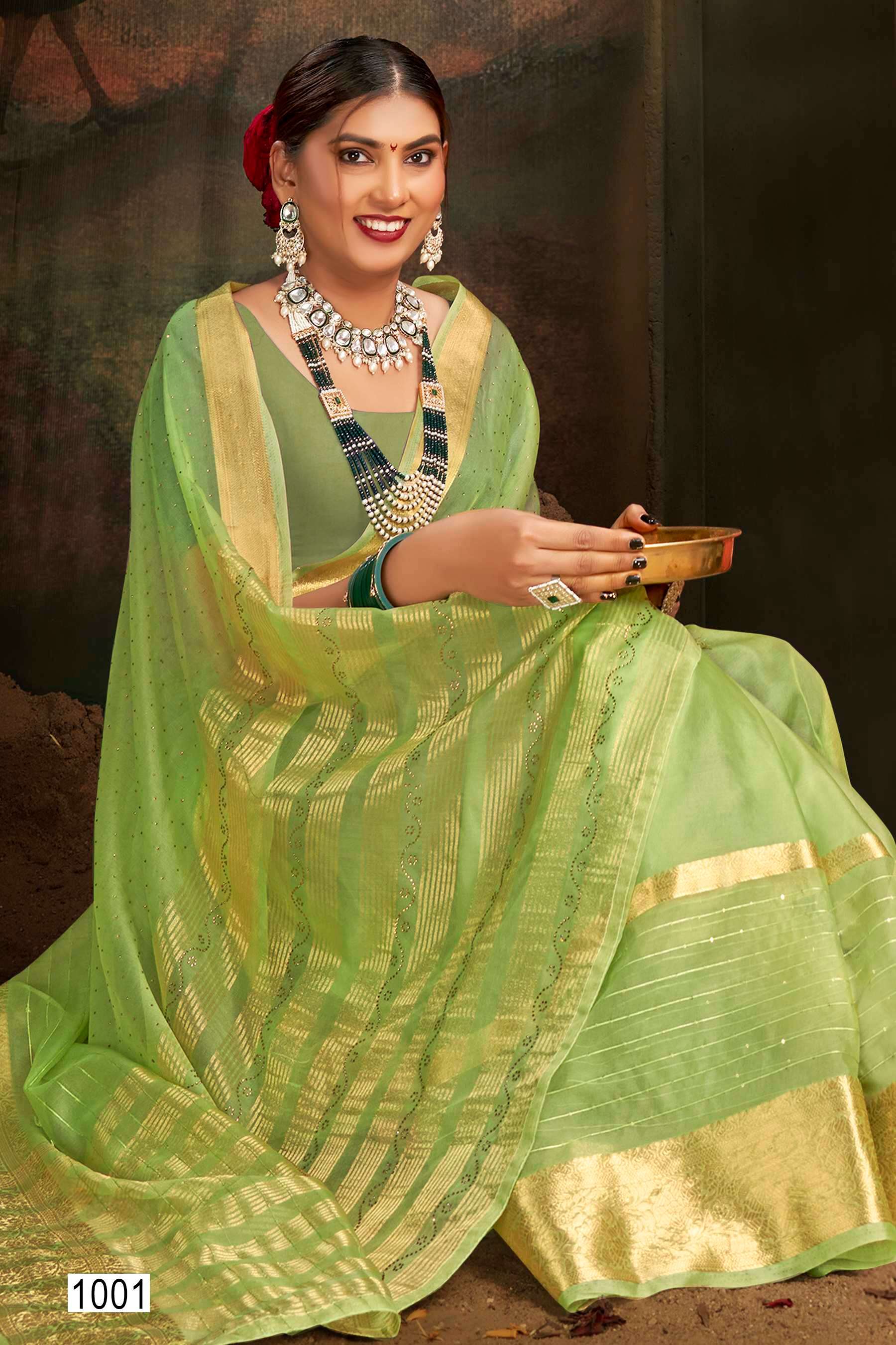 Saroj Aparnaa Soft organza  Saree Wholesale catalog  