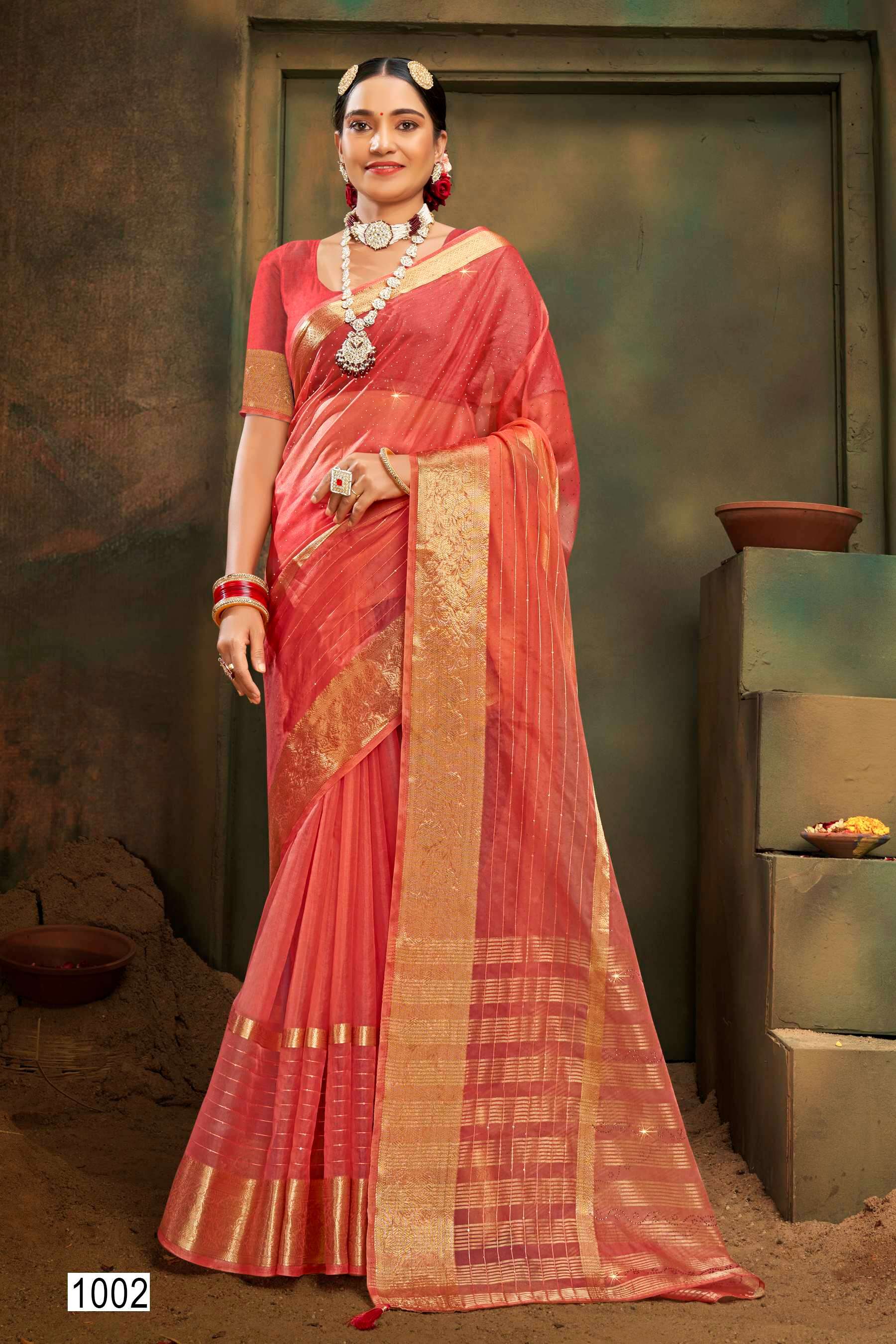 Saroj Aparnaa Soft organza  Saree Wholesale catalog  