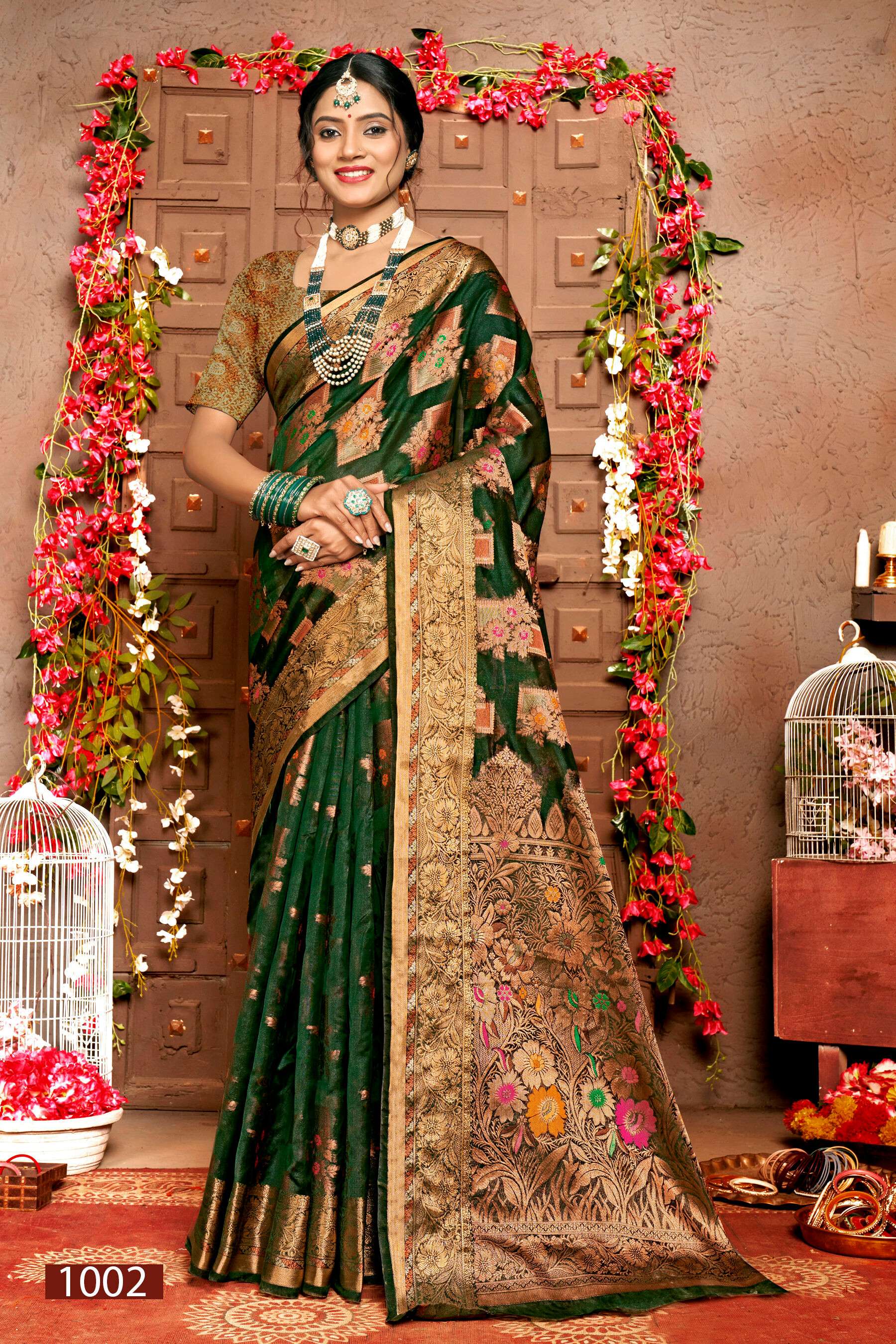 Saroj  Bhagyashree Vol - 2 Soft Organza  Saree Wholesale catalog  