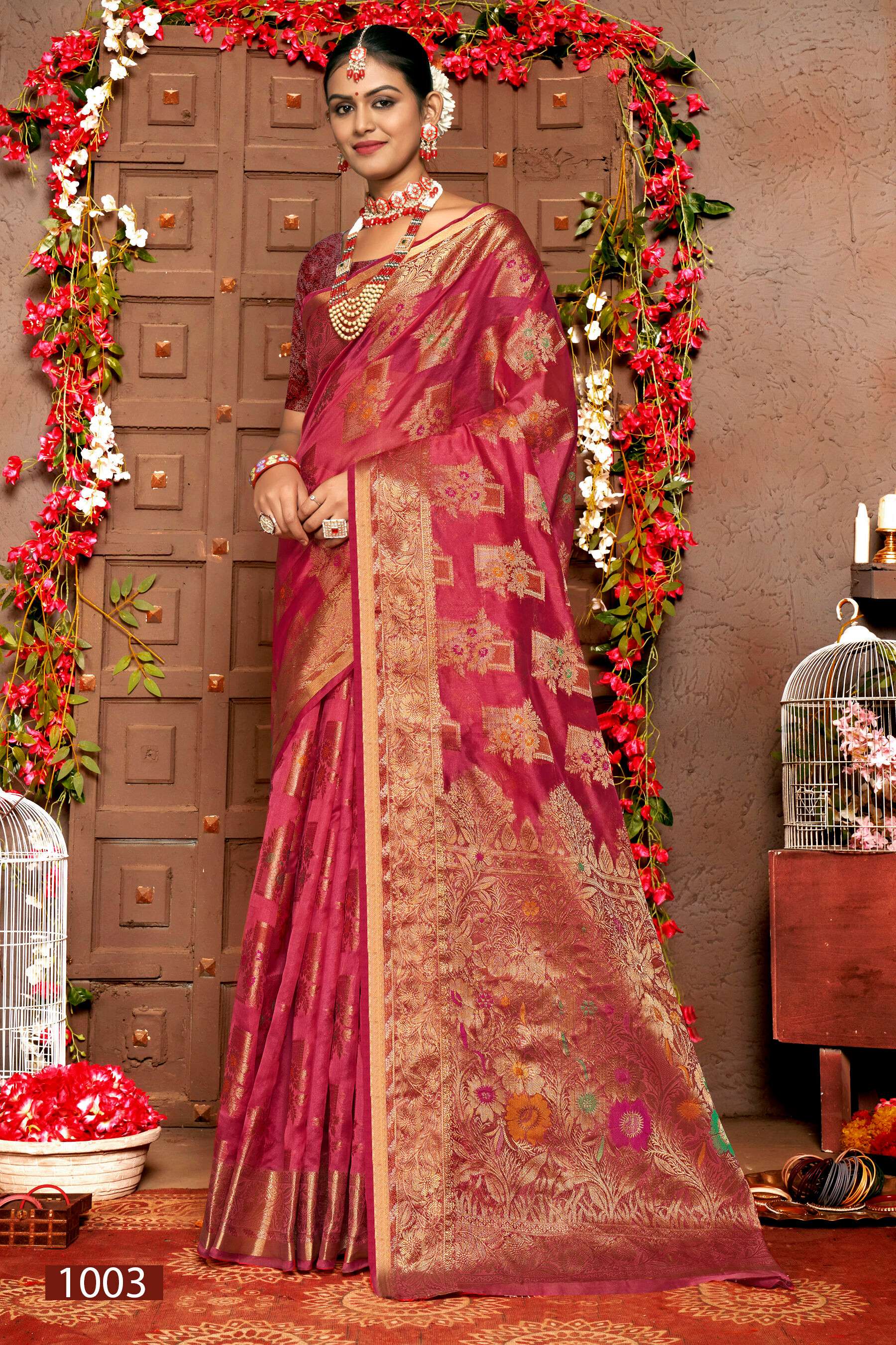 Saroj  Bhagyashree Vol - 2 Soft Organza  Saree Wholesale catalog  