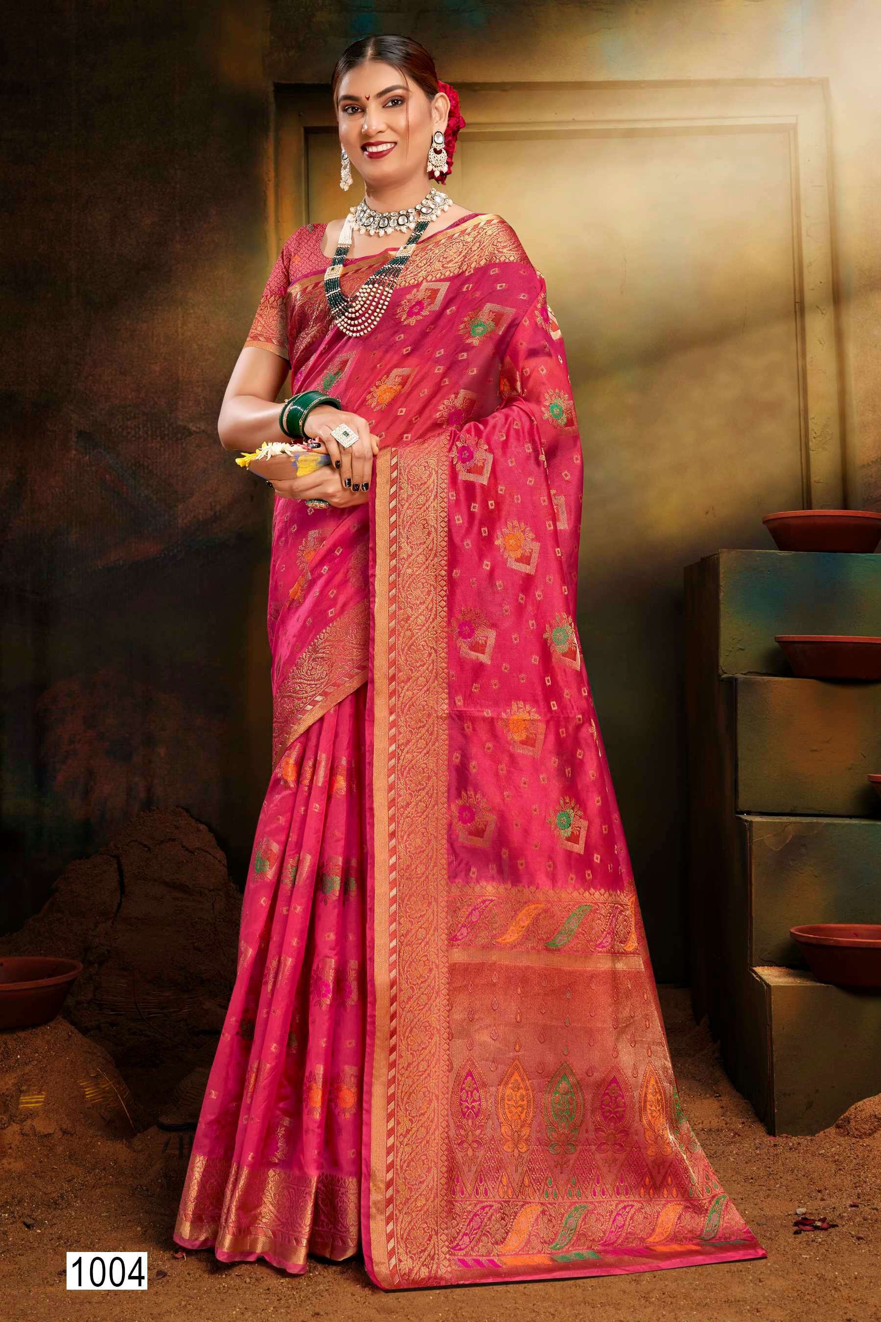 Saroj  Bhagyashree Vol -3 Soft Organza saree  Saree Wholesale catalog  
