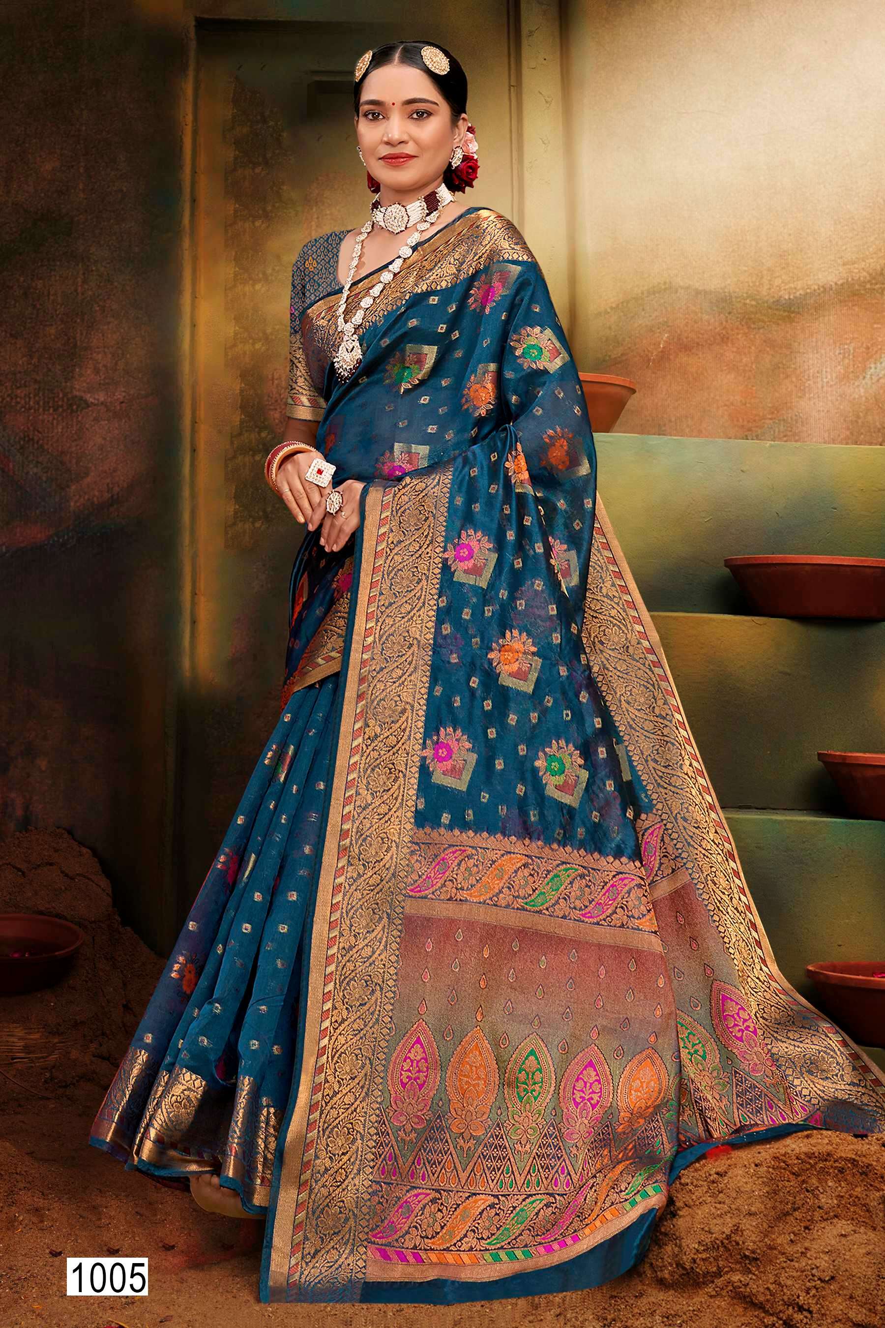 Saroj  Bhagyashree Vol -3 Soft Organza saree  Saree Wholesale catalog  