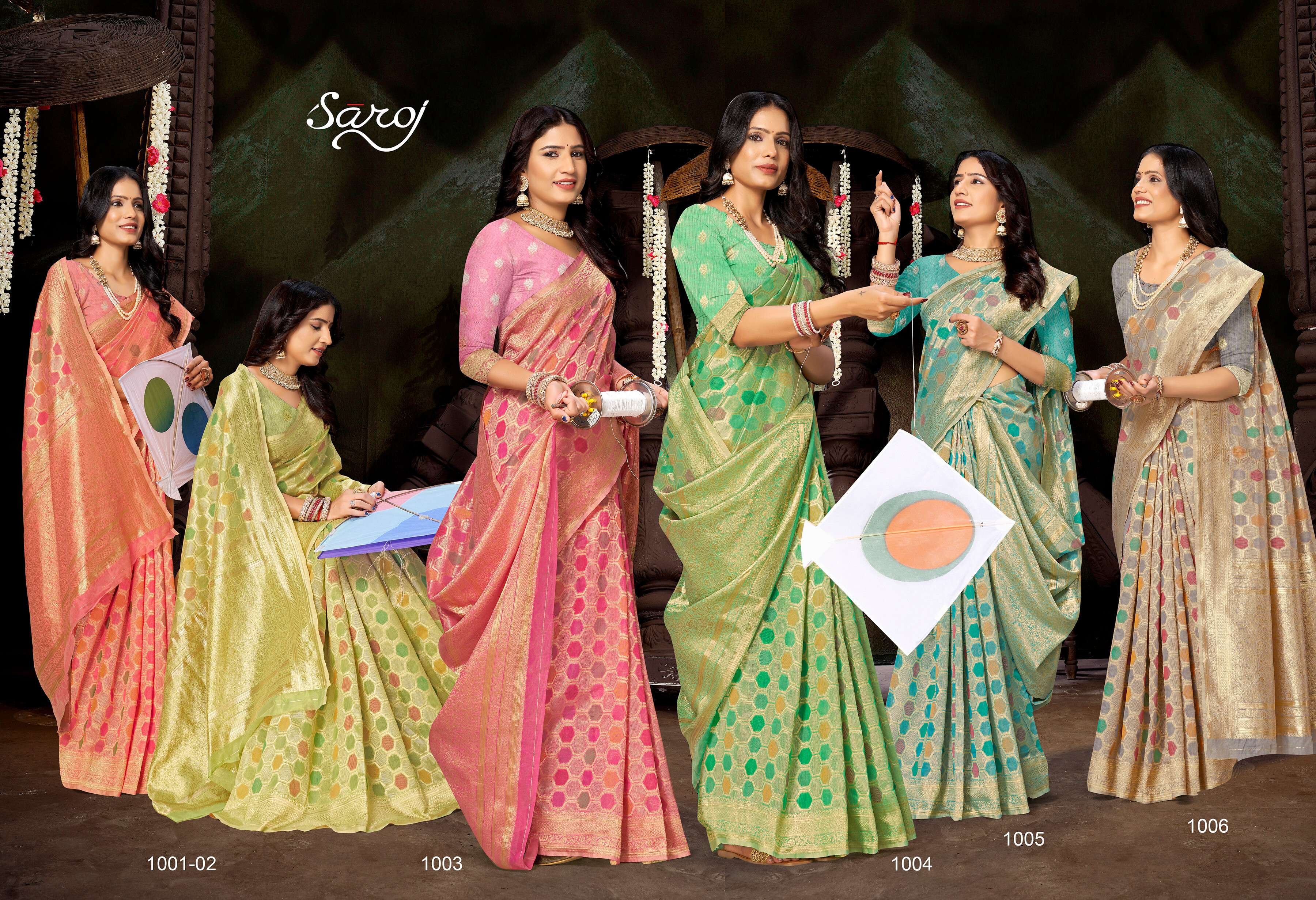 Saroj Fairlook vol.1 Soft cotton silk  Wholesale catalog   