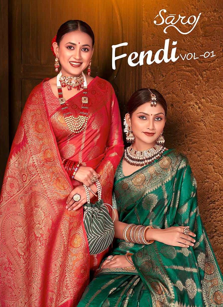 Saroj Fendi  Vol - 1 Soft organza silk