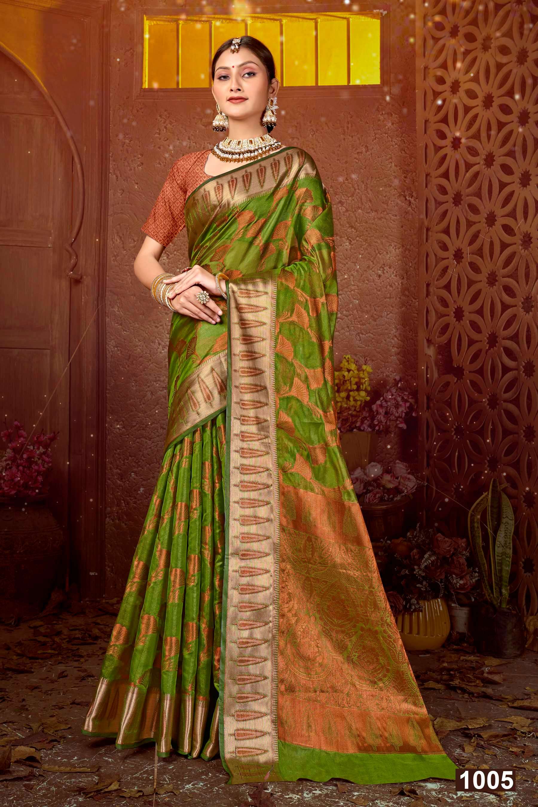 Saroj Fendi  Vol - 4 Soft organza silk