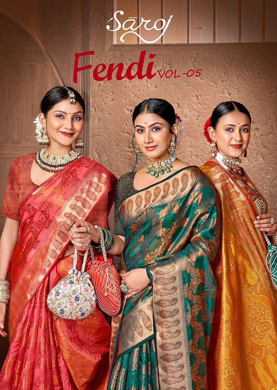 Saroj Fendi  Vol - 5 Soft organza silk