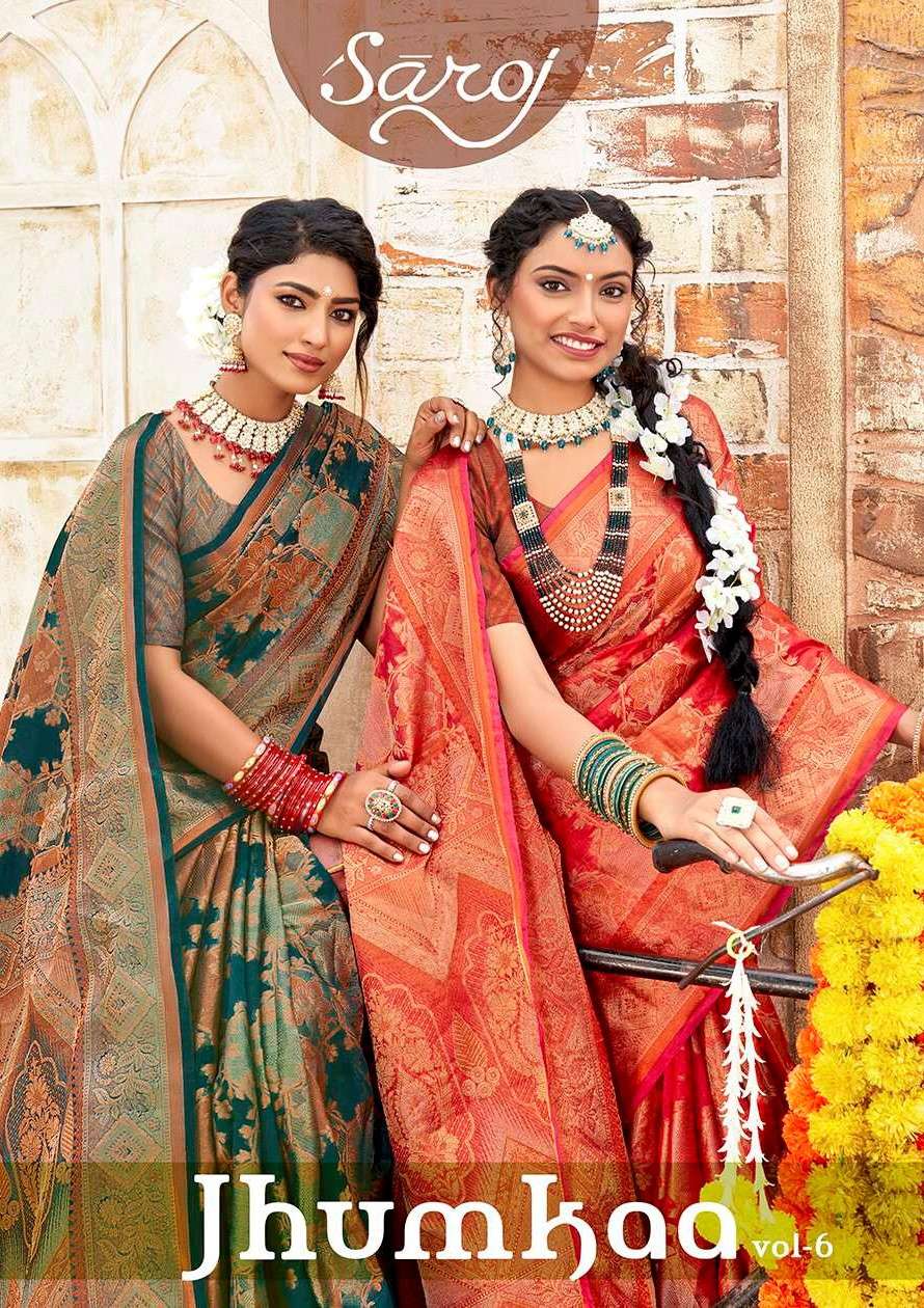 Saroj Jumka  Vol - 6 Soft organza Wholesale catalog  