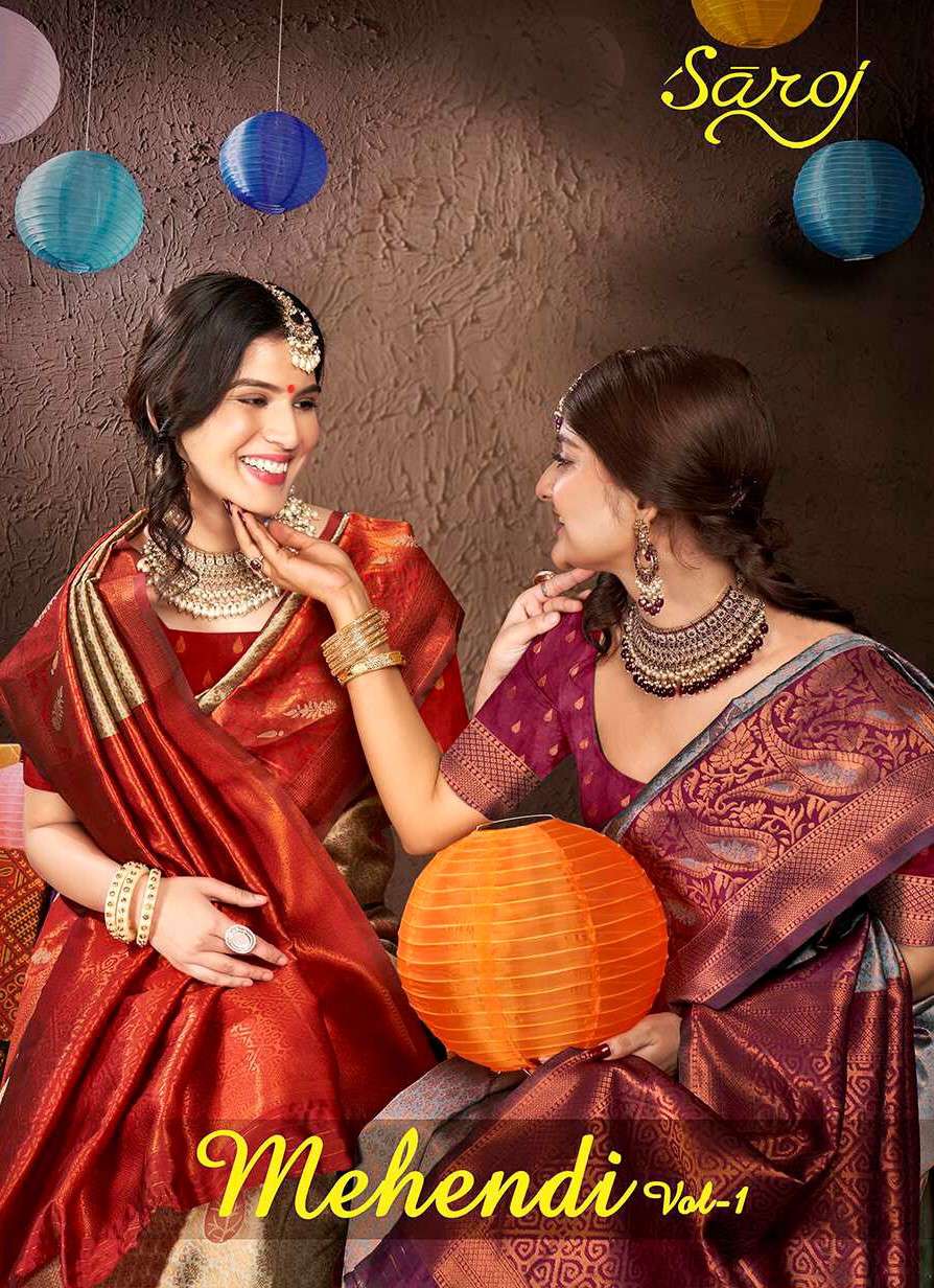 Saroj  Mehendi Vol - 1 Soft Silk Saree Wholesale catalog    
