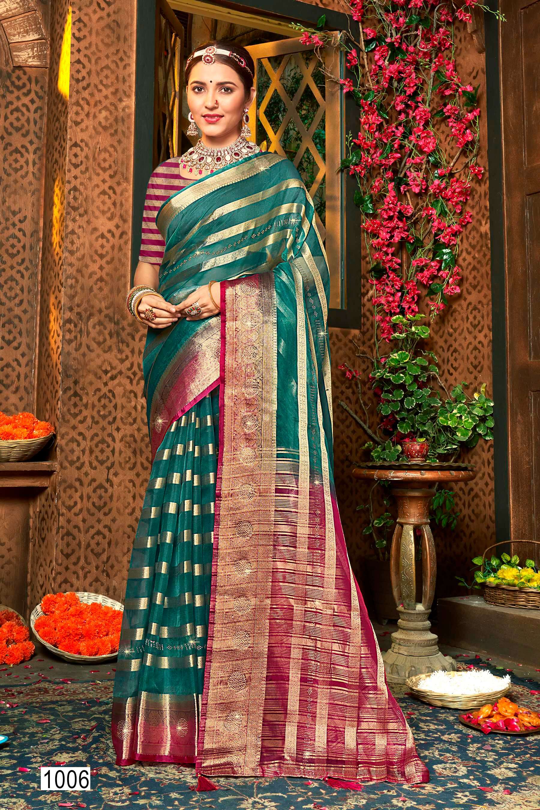 Organza shop sarees wholesale