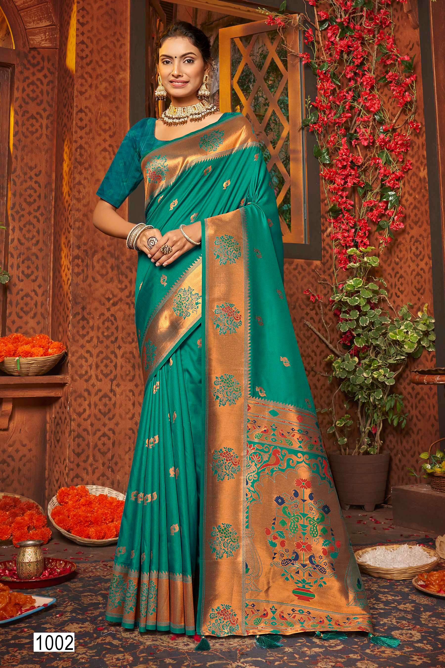 Saroj Paarvati vol.2 50*600 silk saree Saree Wholesale catalog    