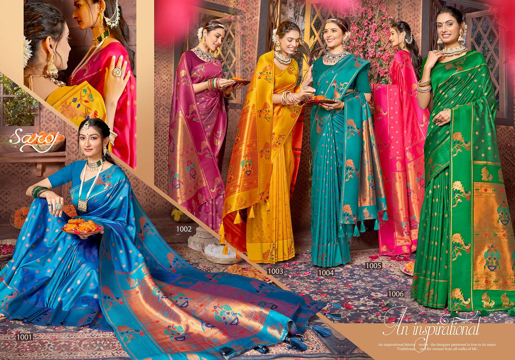 Saroj Paarvati vol.3 50*600 silk saree  Saree Wholesale catalog    