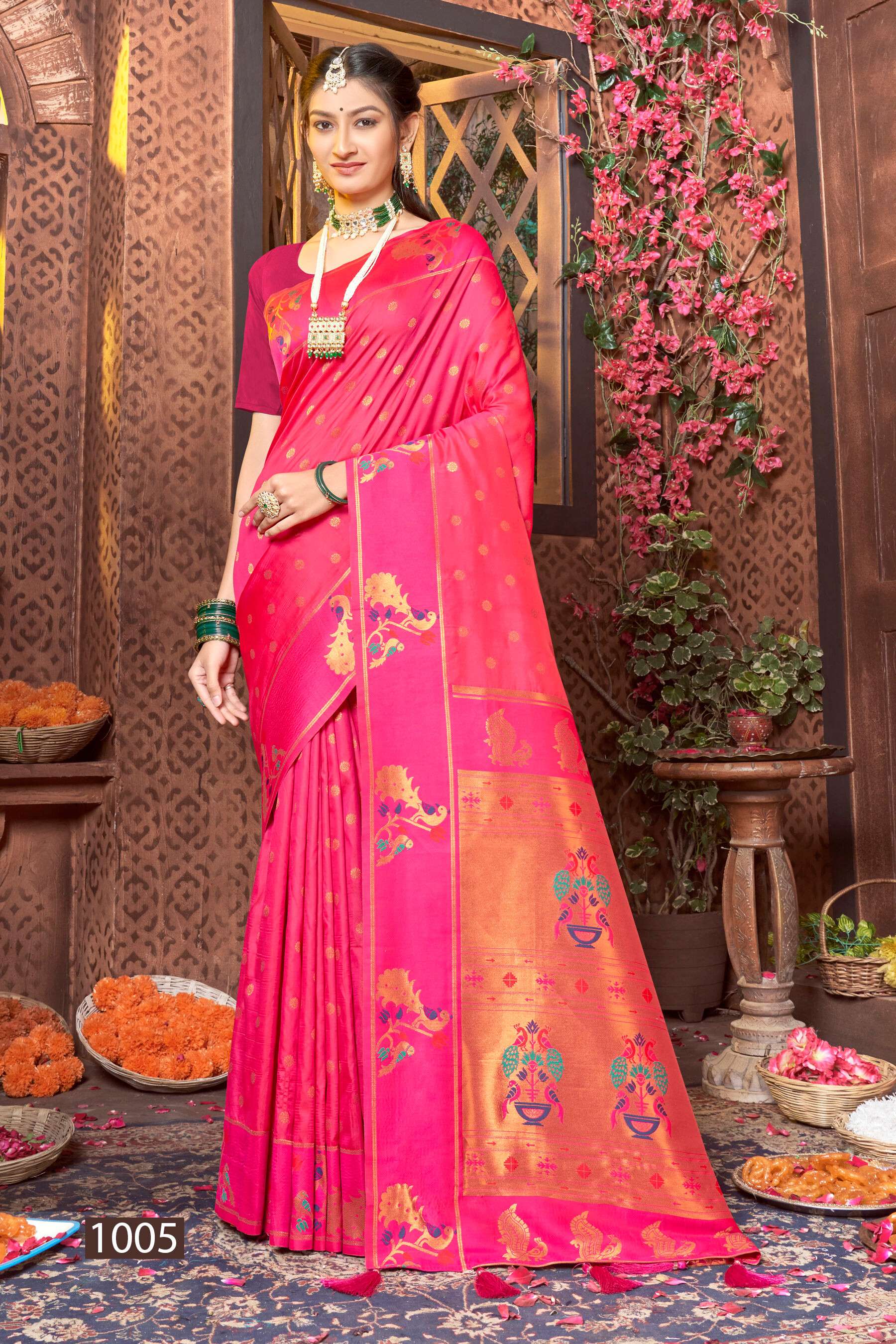 Saroj Paarvati vol.3 50*600 silk saree  Saree Wholesale catalog    