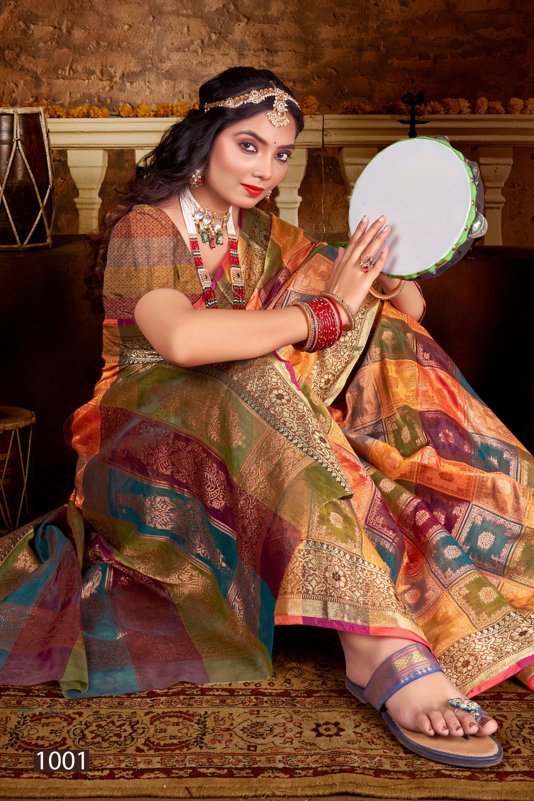 Saroj  Sabyasachi Soft organza Saree Wholesale catalog    