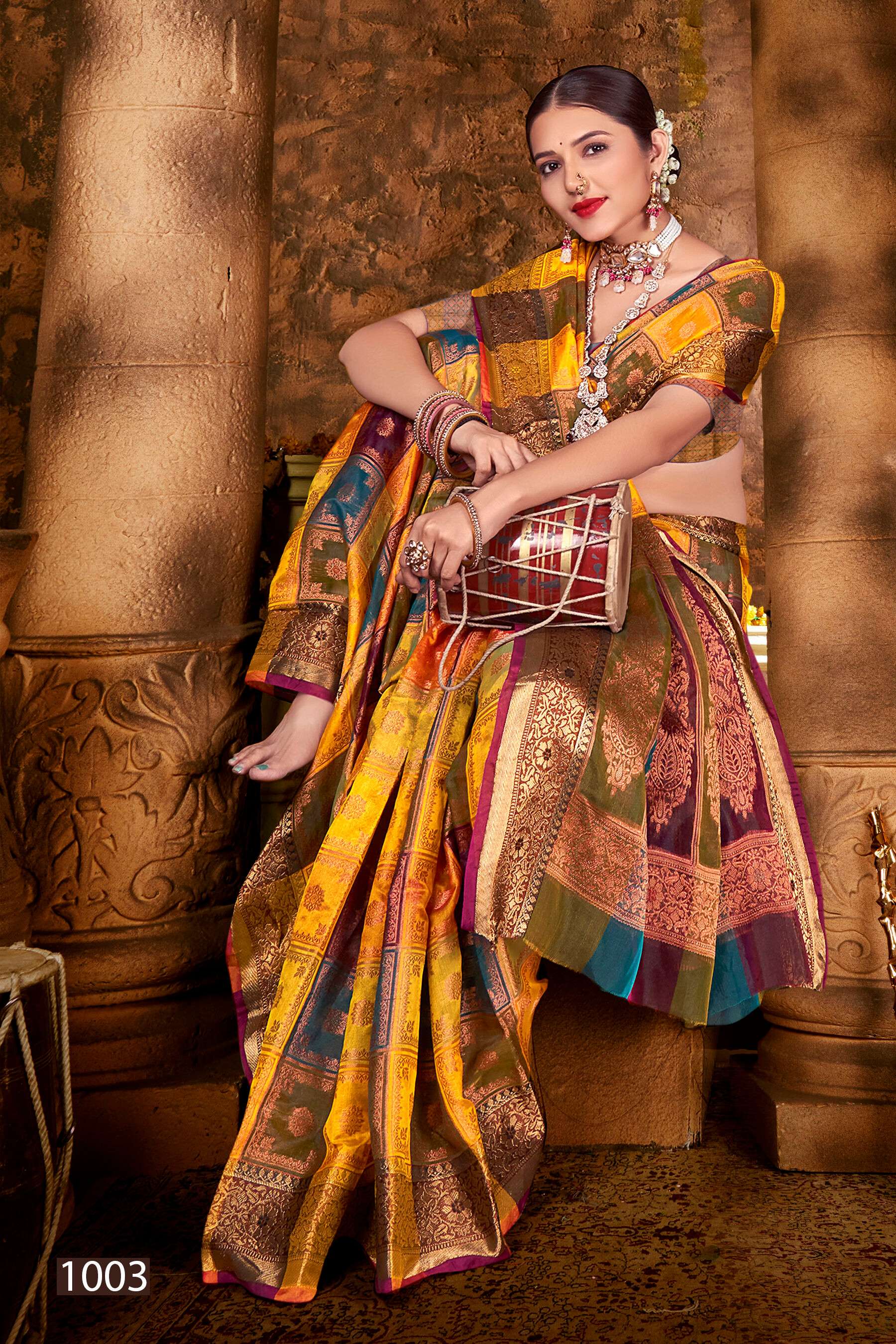 Saroj  Sabyasachi Soft organza Saree Wholesale catalog    