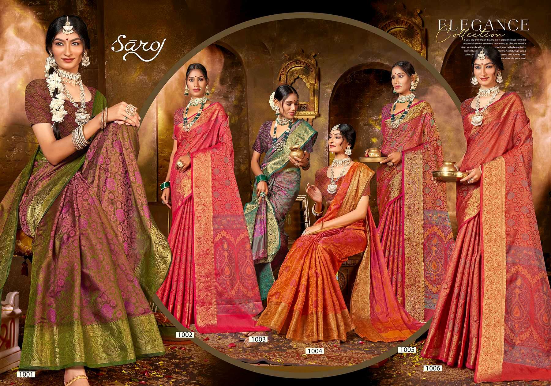 Saroj  SAMHITA Vol.3 Silk saree  Wholesale catalog  
