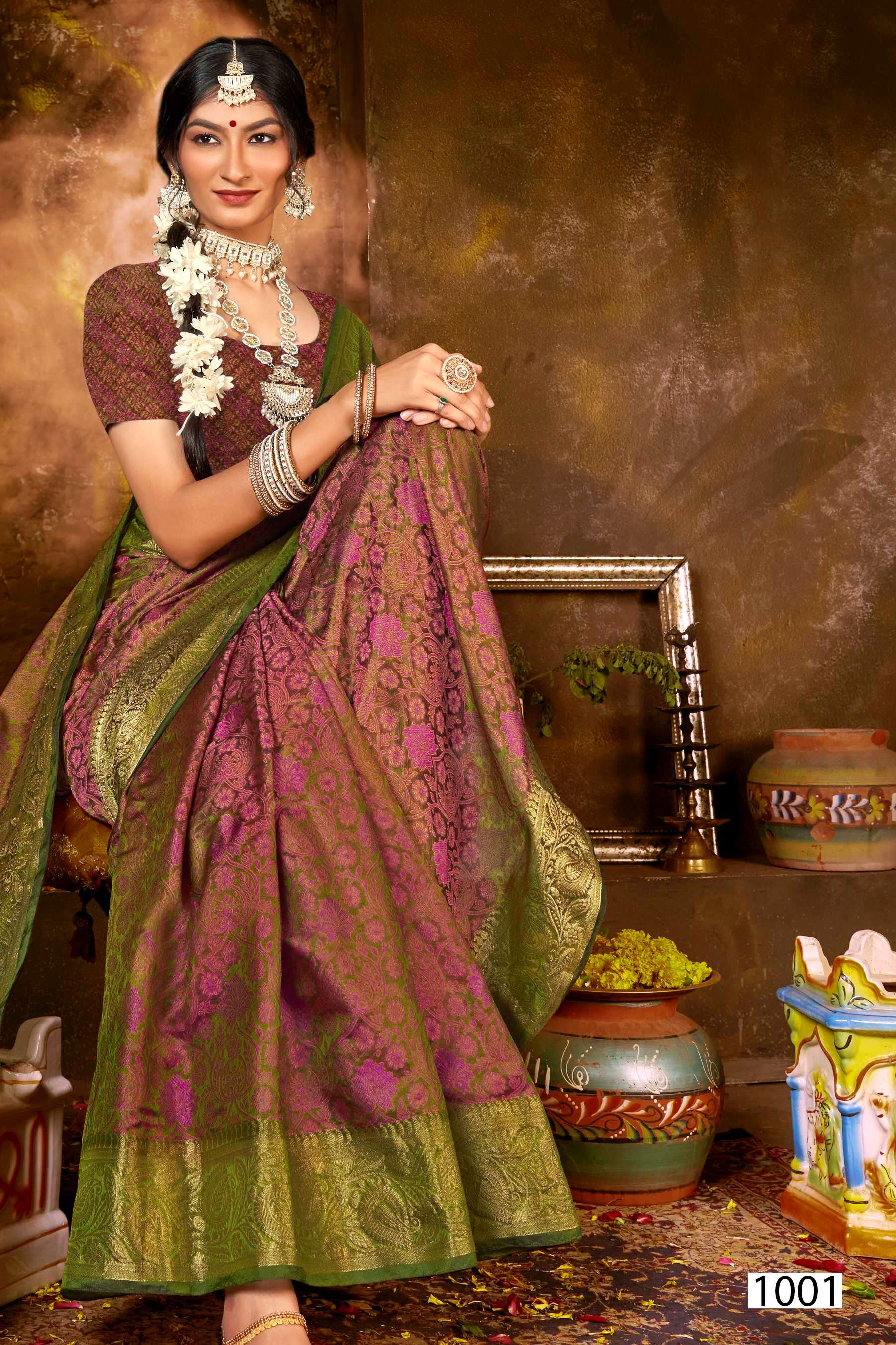Saroj  SAMHITA Vol.3 Silk saree  Wholesale catalog  