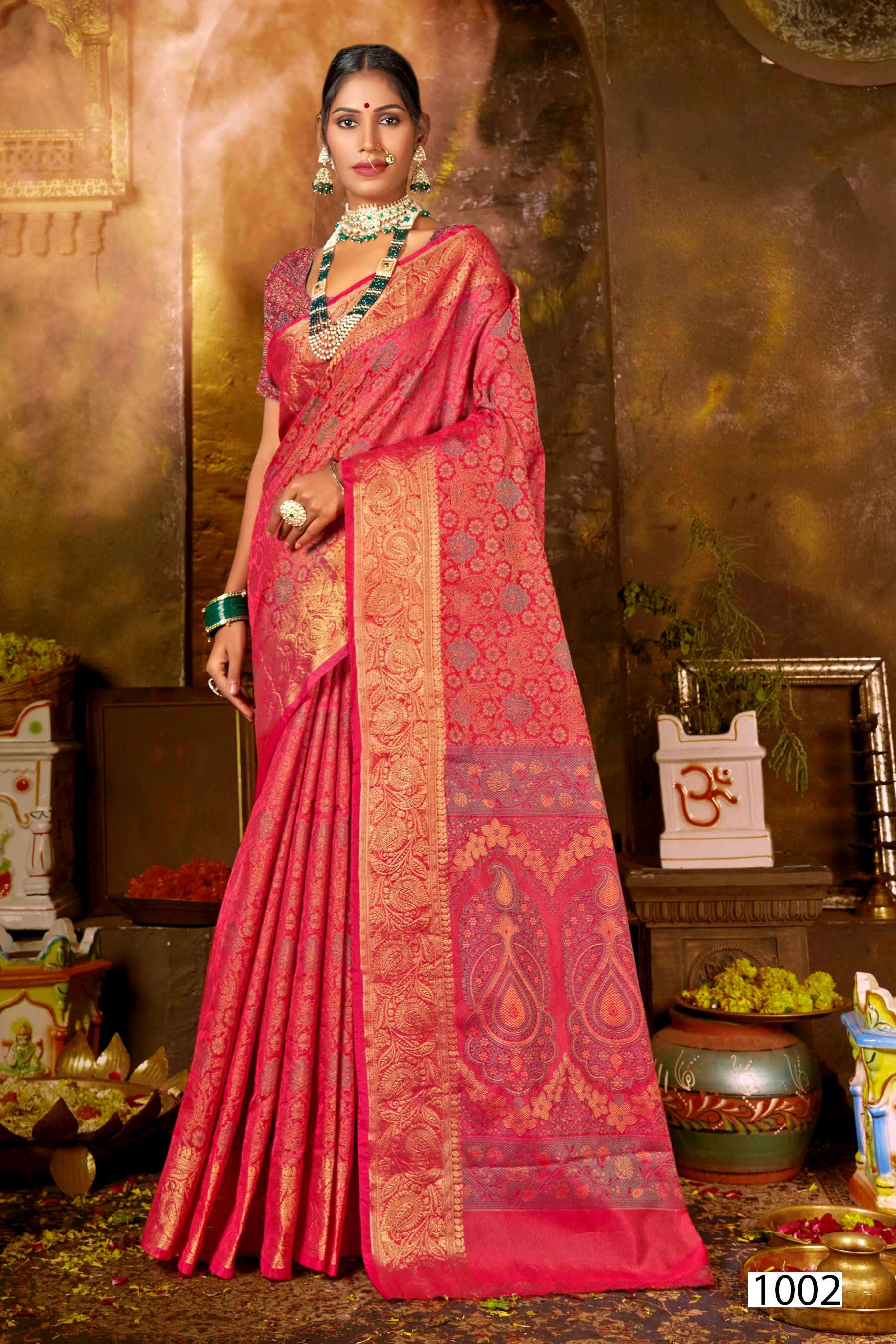 Saroj  SAMHITA Vol.3 Silk saree  Wholesale catalog  