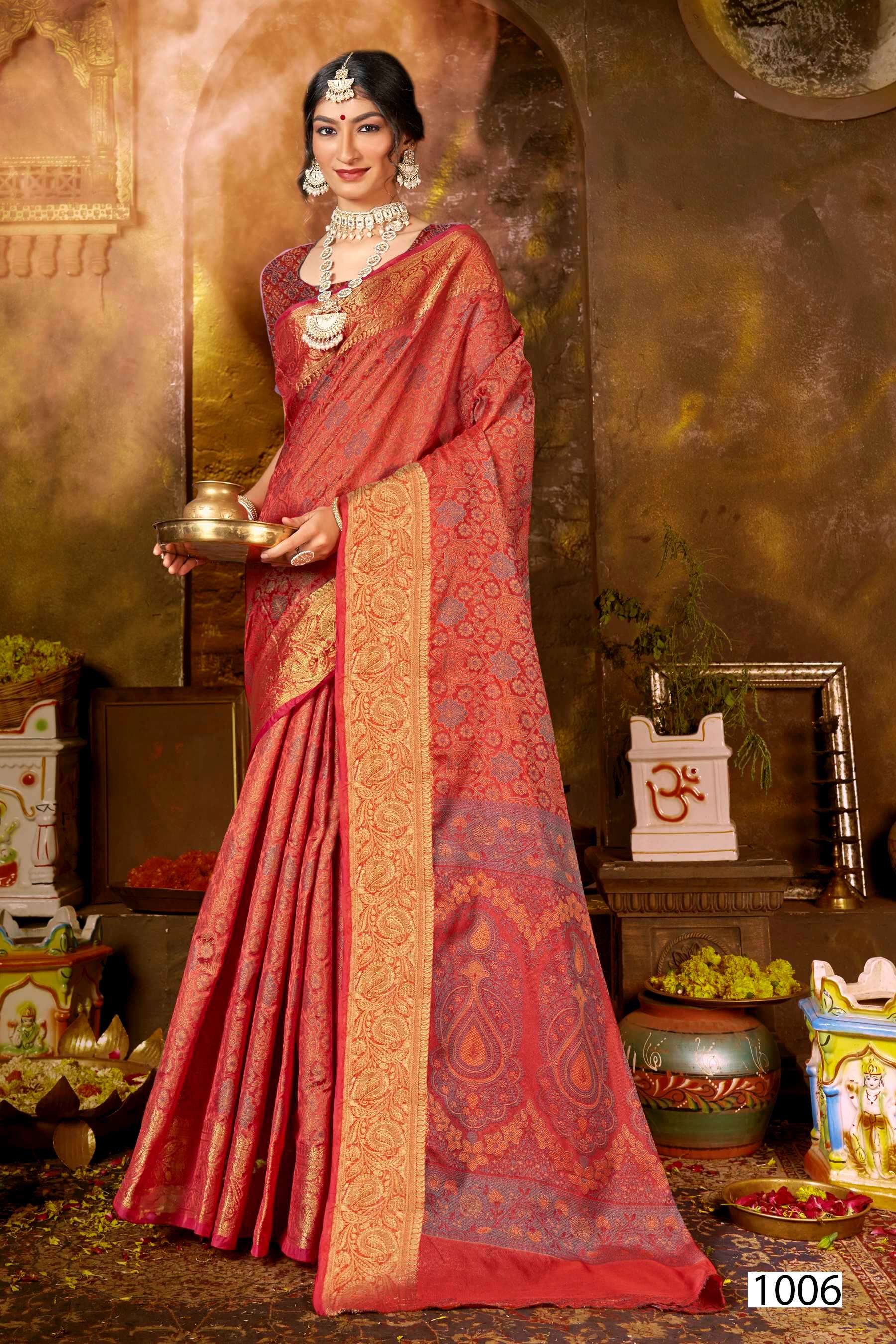 Saroj  SAMHITA Vol.3 Silk saree  Wholesale catalog  