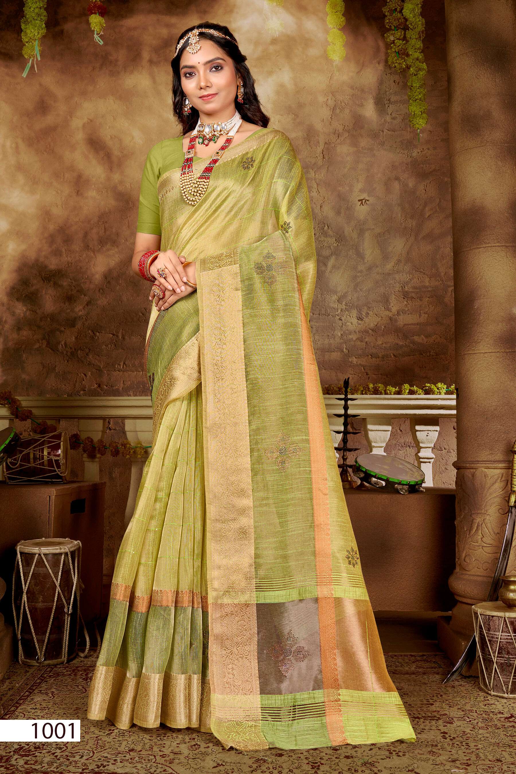 Saroj  SOUMYAA Soft organza saree Wholesale catalog  