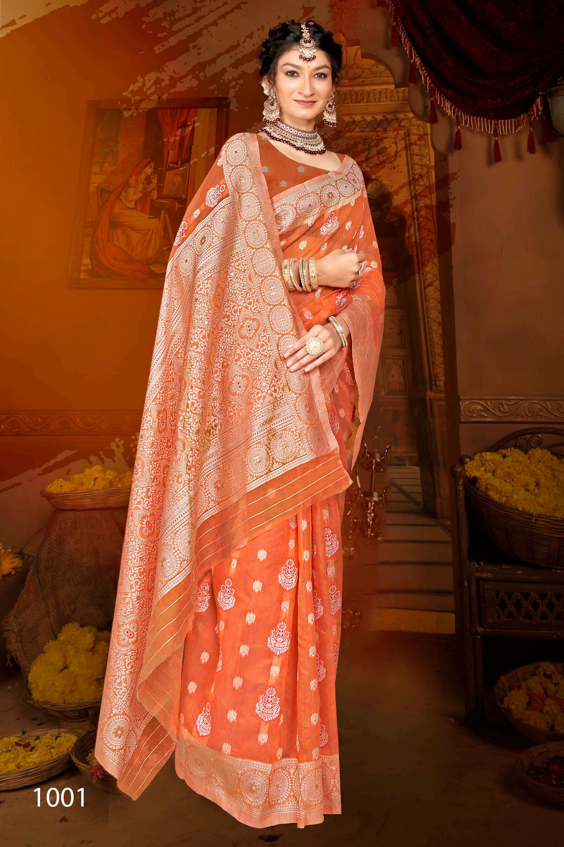 Saroj Vaanyaa vol.3  Soft cotton Saree Wholesale catalog
