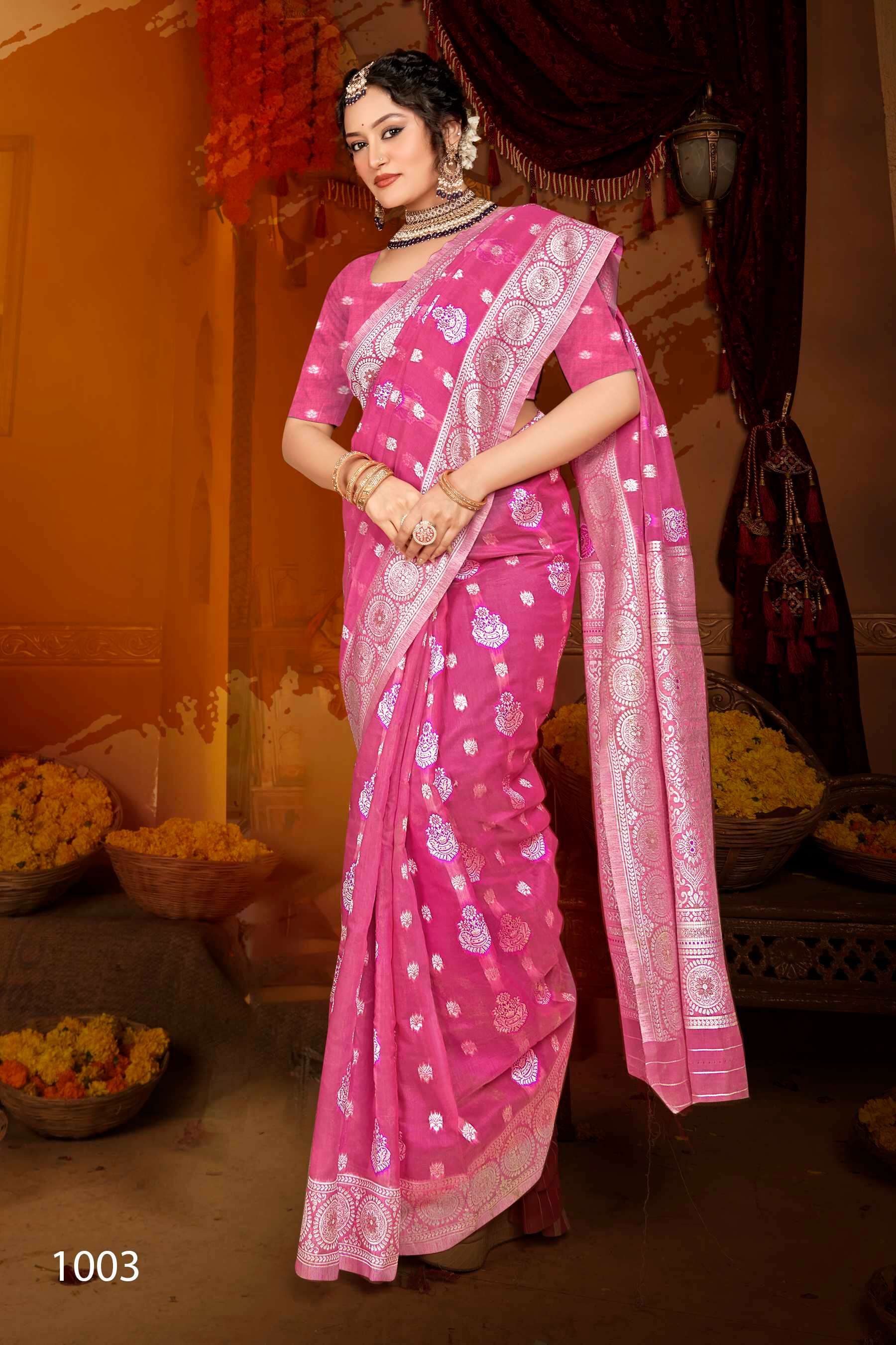 Saroj Vaanyaa vol.3  Soft cotton Saree Wholesale catalog
