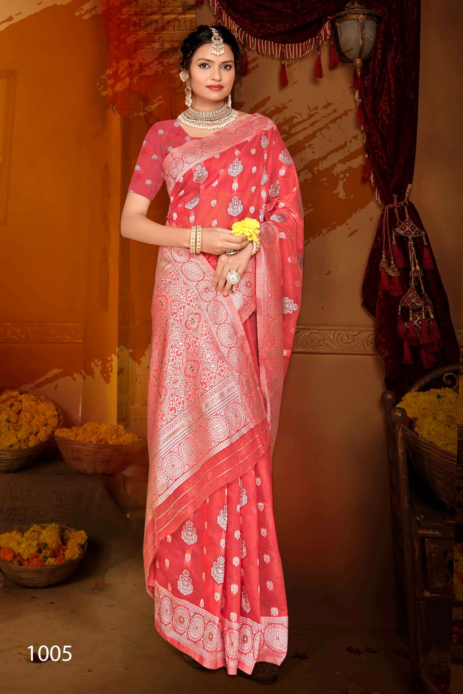 Saroj Vaanyaa vol.3  Soft cotton Saree Wholesale catalog