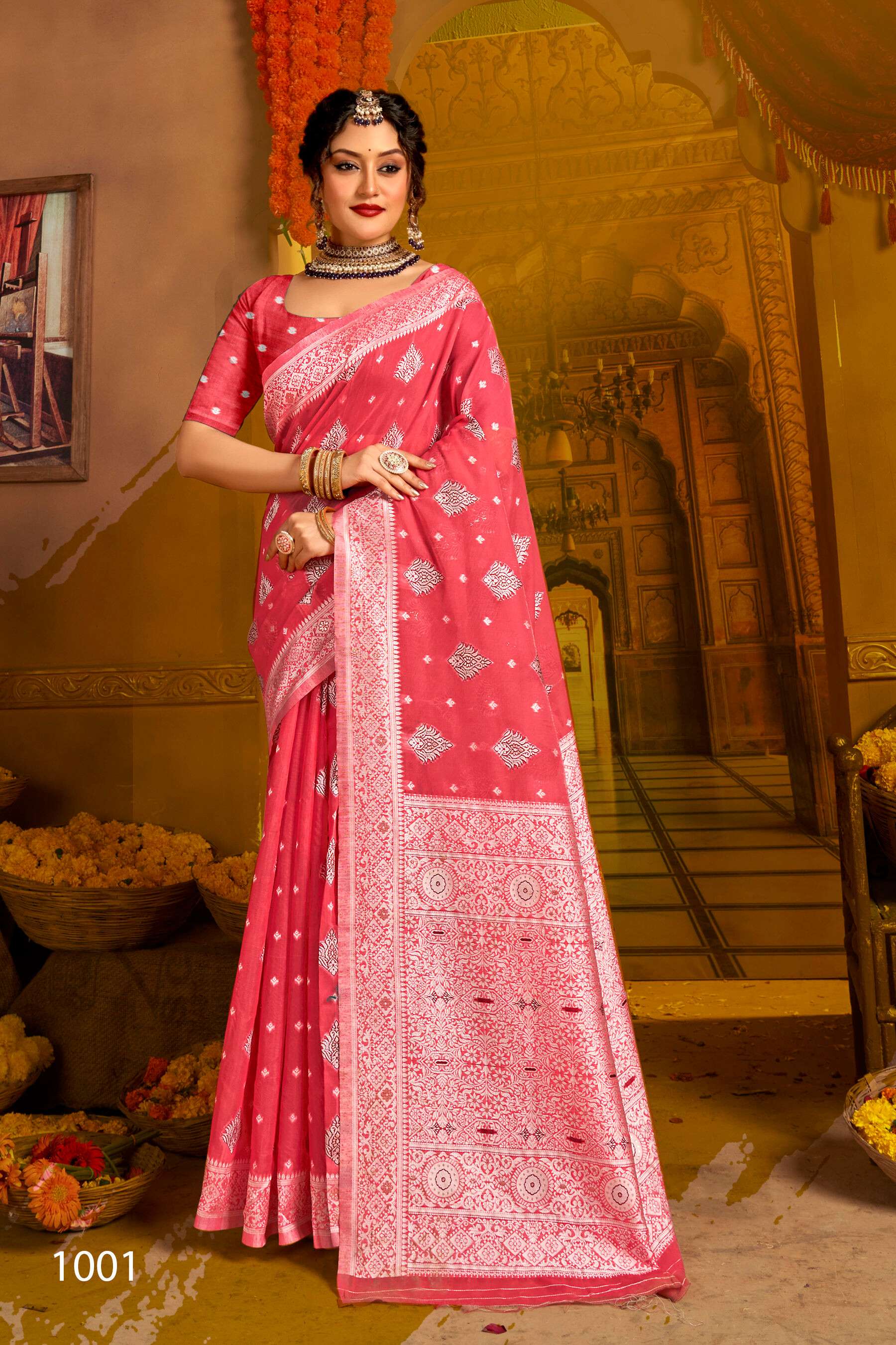 Saroj Vaanyaa vol.4  Soft cotton Saree Wholesale catalog