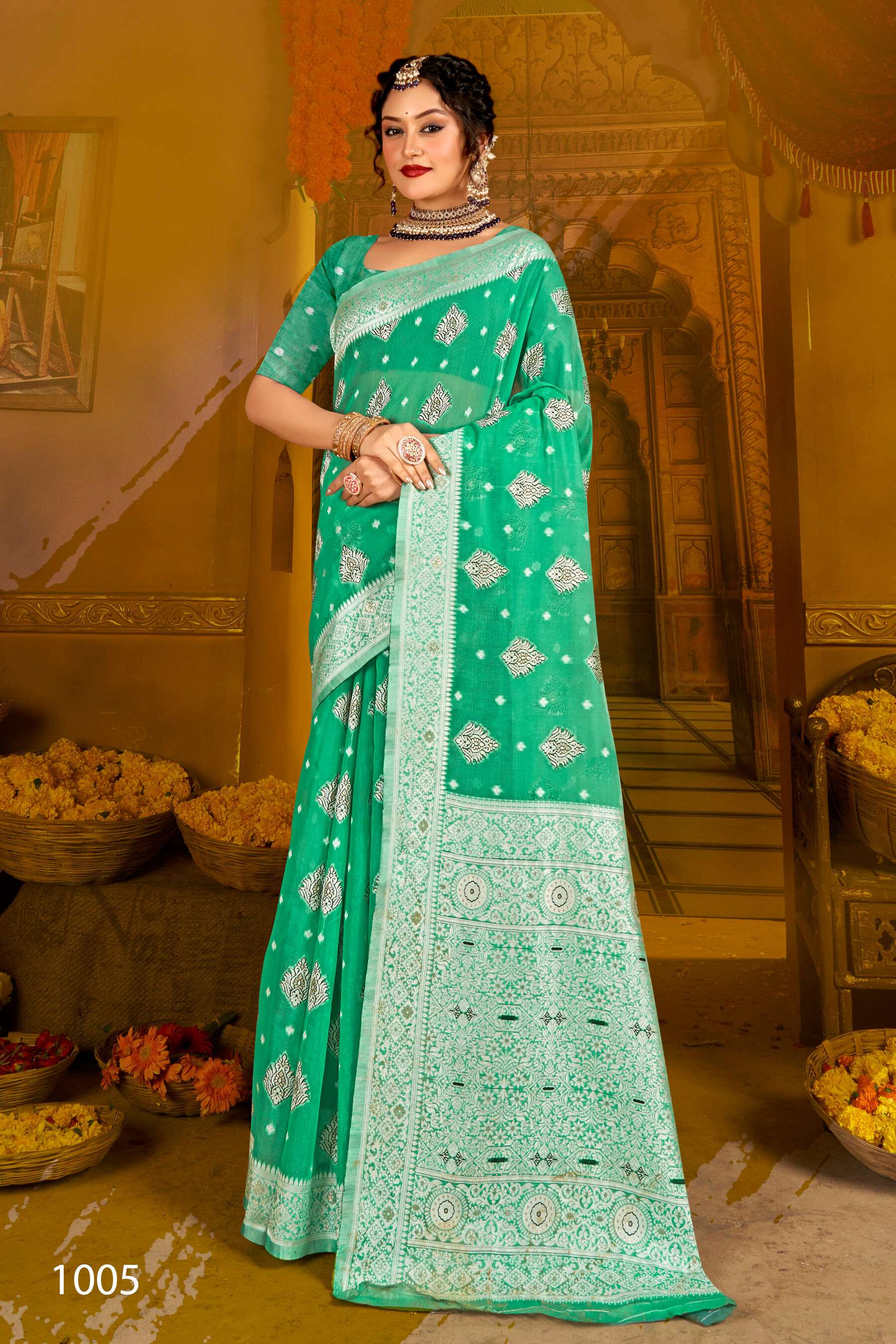 Saroj Vaanyaa vol.4  Soft cotton Saree Wholesale catalog