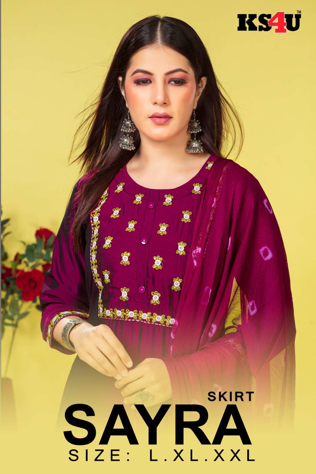 SAYRA SKIRT SET Kurti Wholesale catalog