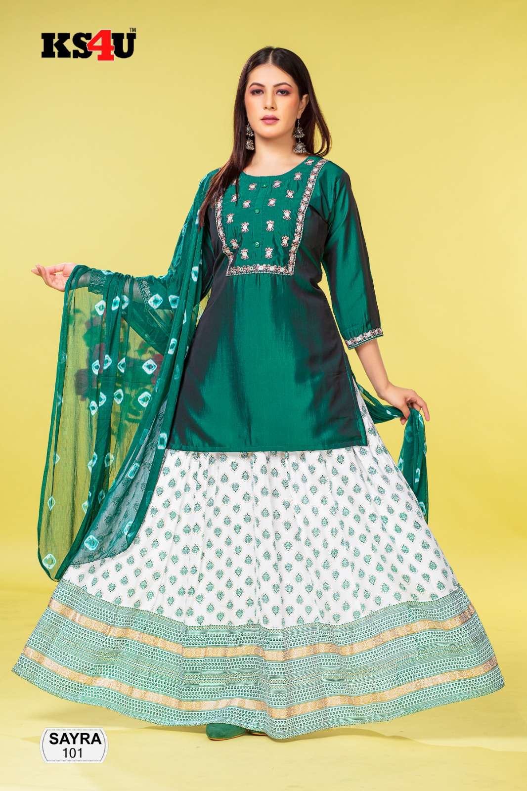 SAYRA SKIRT SET Kurti Wholesale catalog