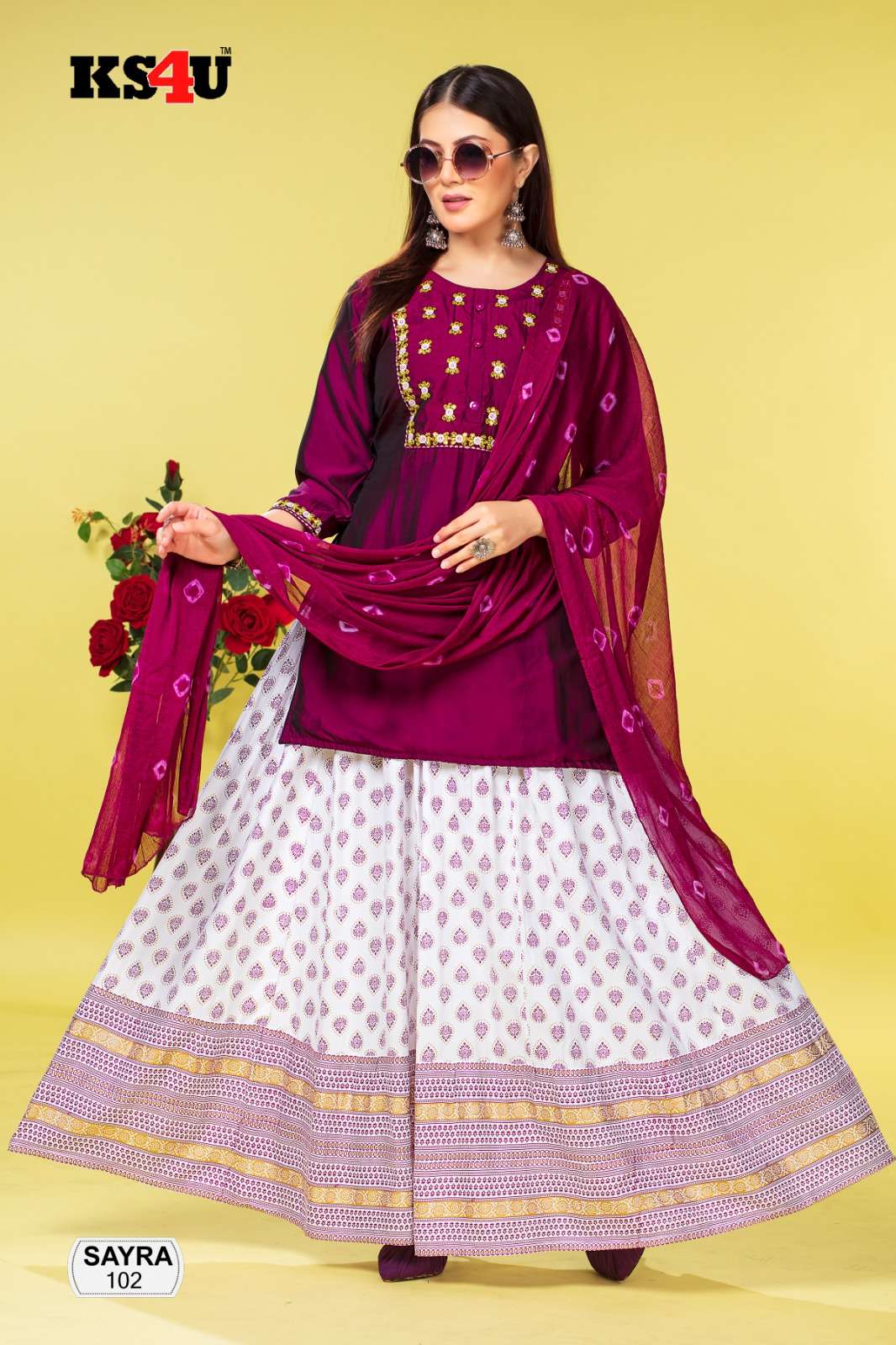 SAYRA SKIRT SET Kurti Wholesale catalog