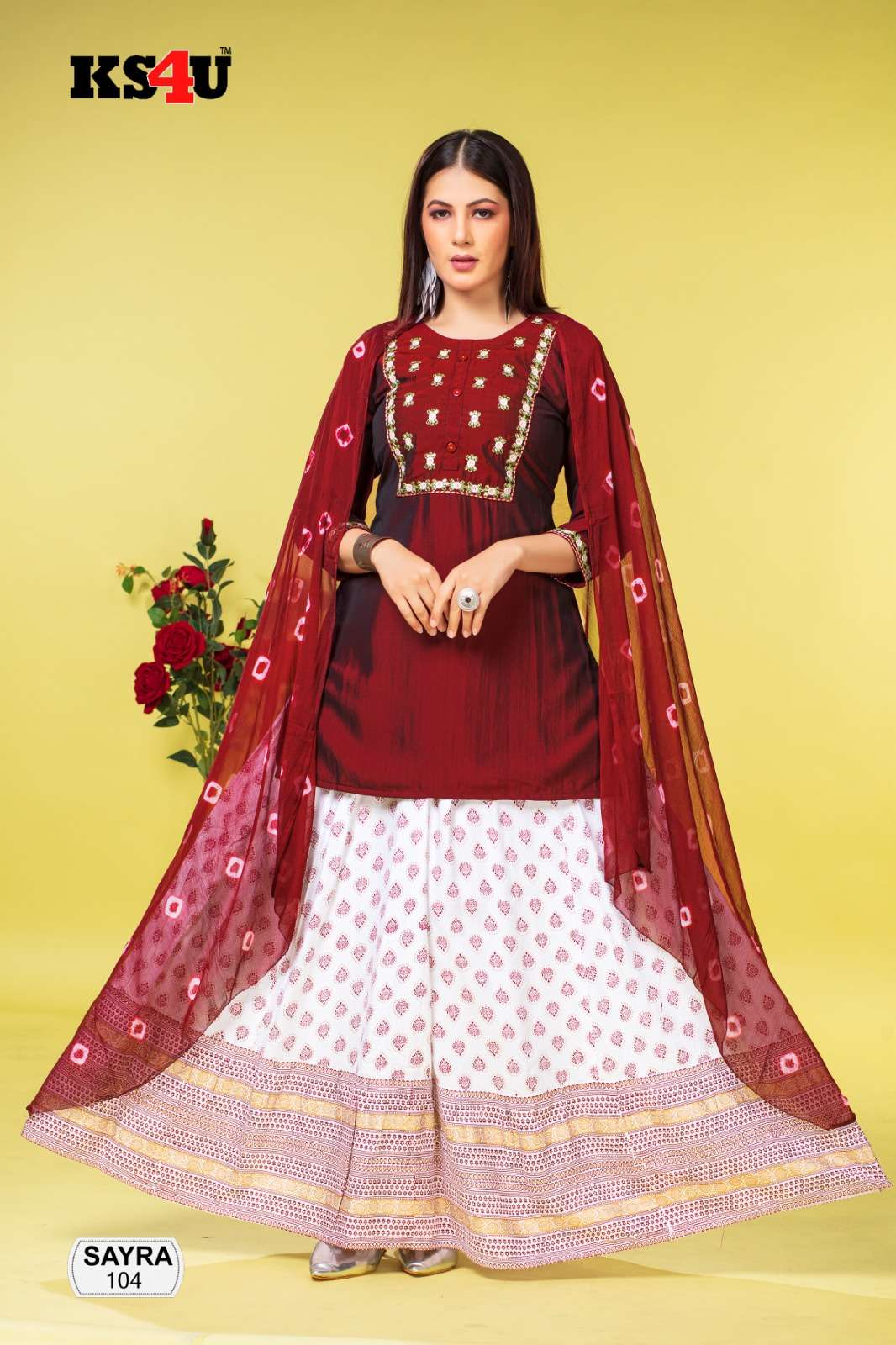 SAYRA SKIRT SET Kurti Wholesale catalog