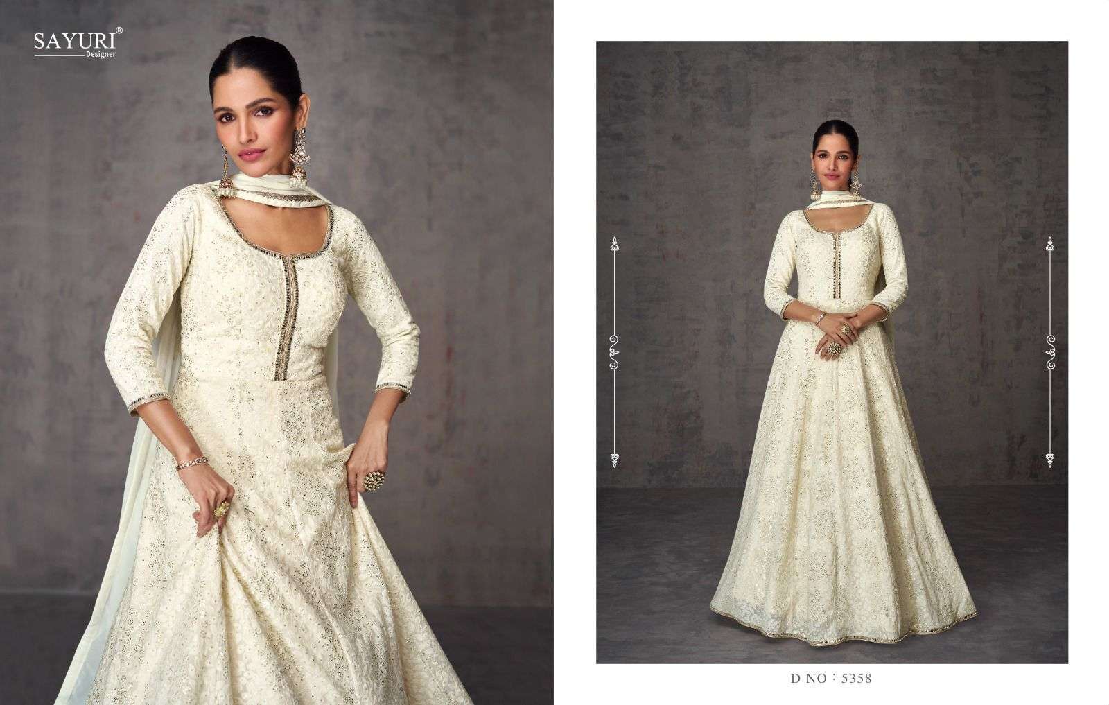 SAYURI DESIGNER AMEENA Kurti Long Gown Wholesale catalog
