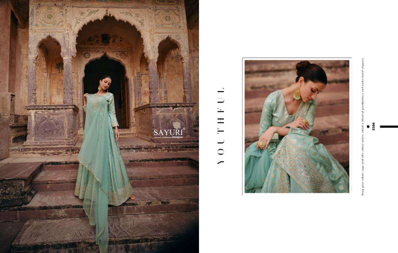SAYURI DESIGNER Apsara Viscose Designer Gown Wholesale catalog