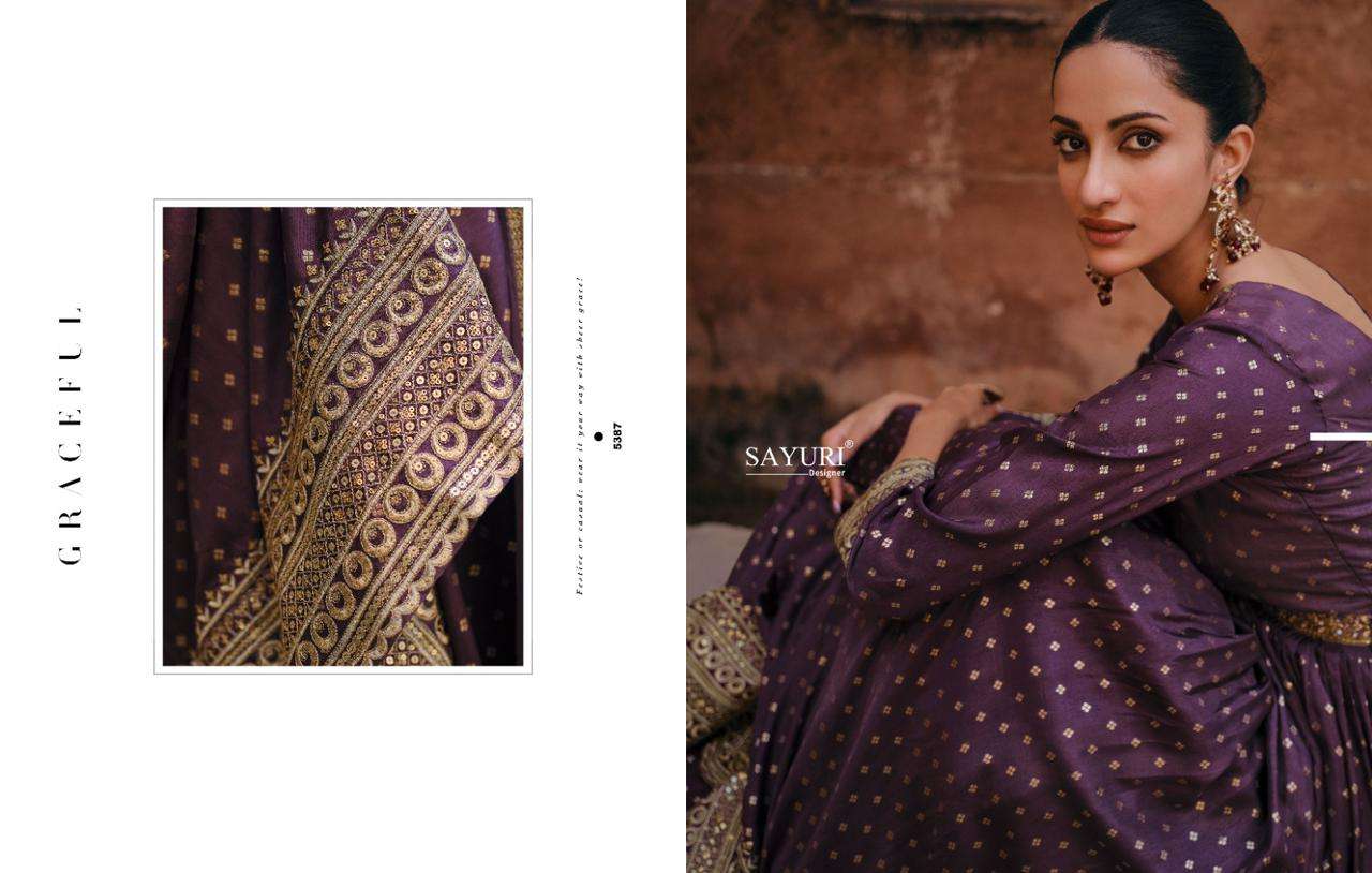 SAYURI DESIGNER Apsara Viscose Designer Gown Wholesale catalog