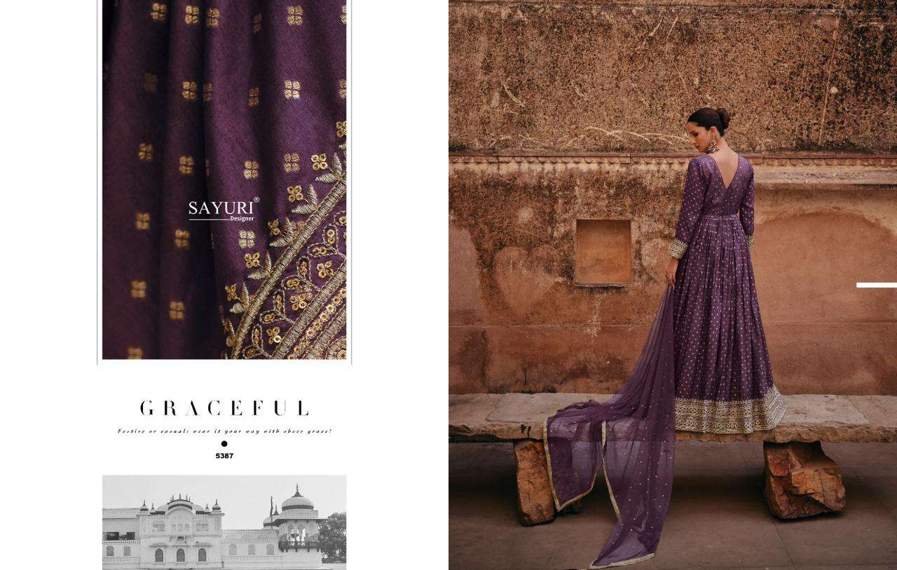 SAYURI DESIGNER Apsara Viscose Designer Gown Wholesale catalog