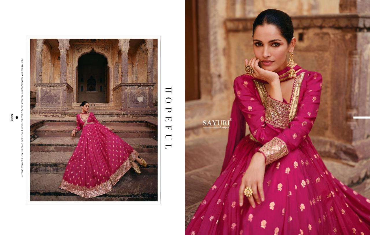 SAYURI DESIGNER Apsara Viscose Designer Gown Wholesale catalog