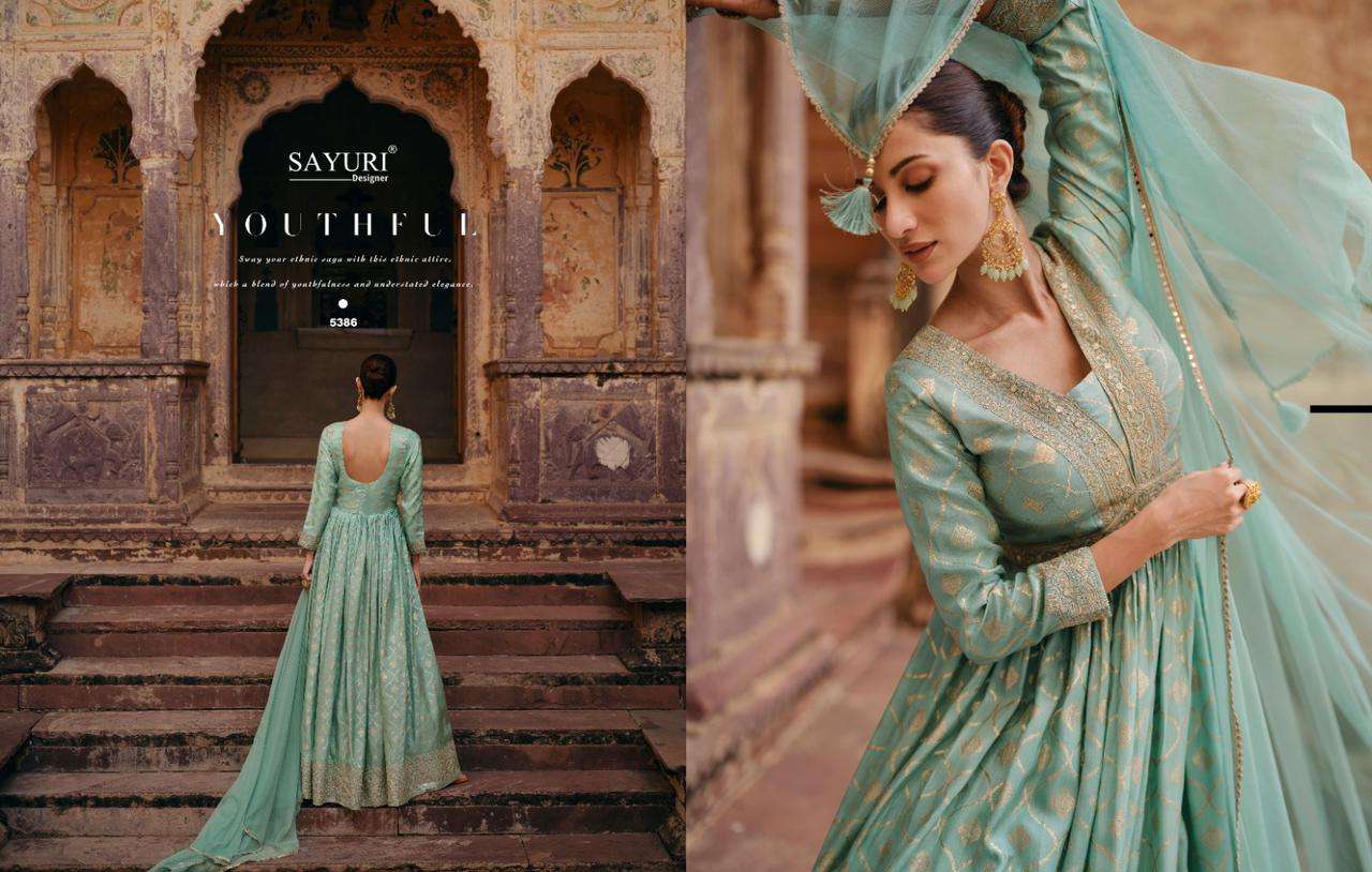SAYURI DESIGNER Apsara Viscose Designer Gown Wholesale catalog